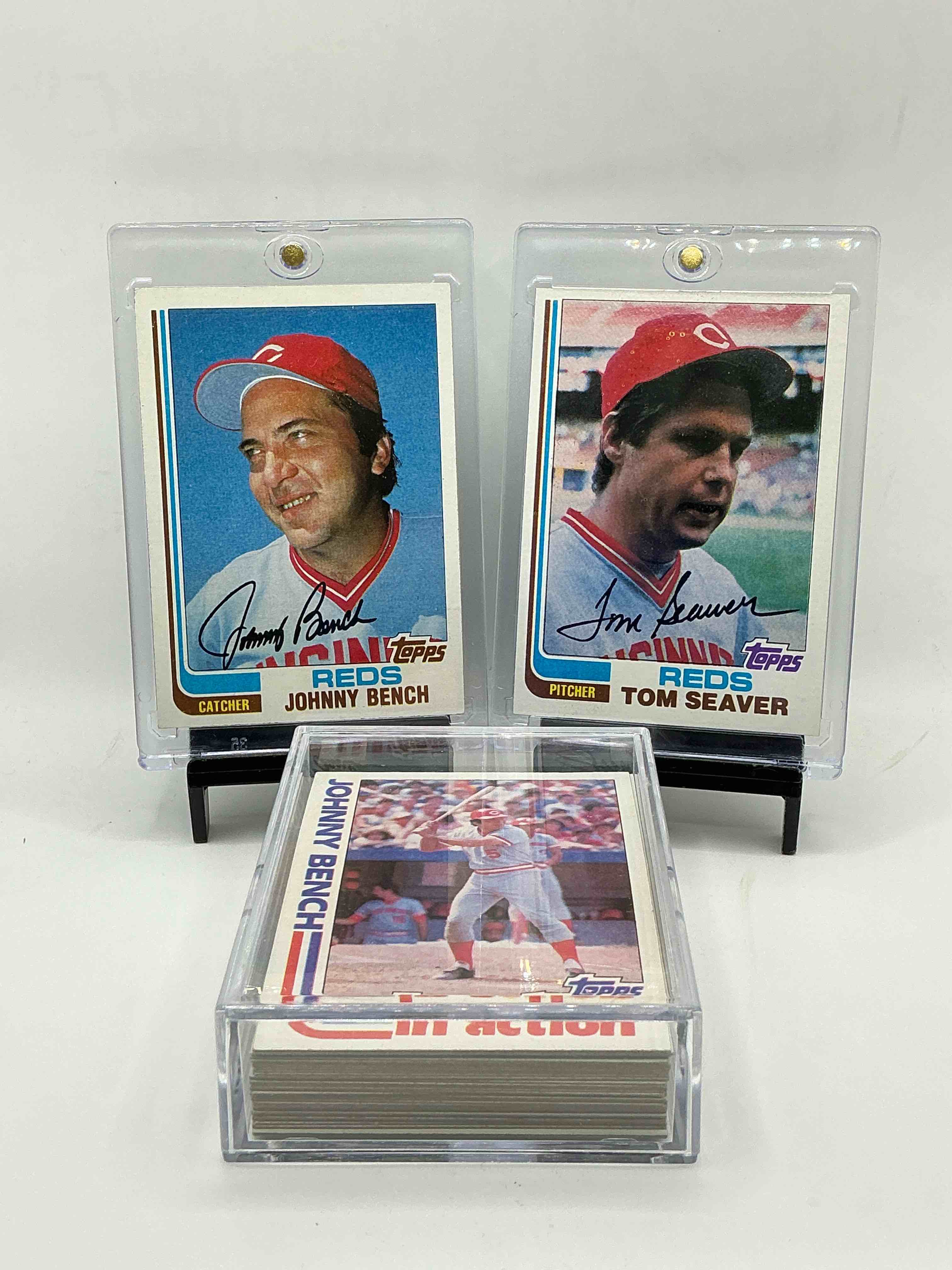 1982 reds team set! 35 card team set! insane vintage reds set! johnny bench, dave concepcion, ken griffey, tom seaver & more!