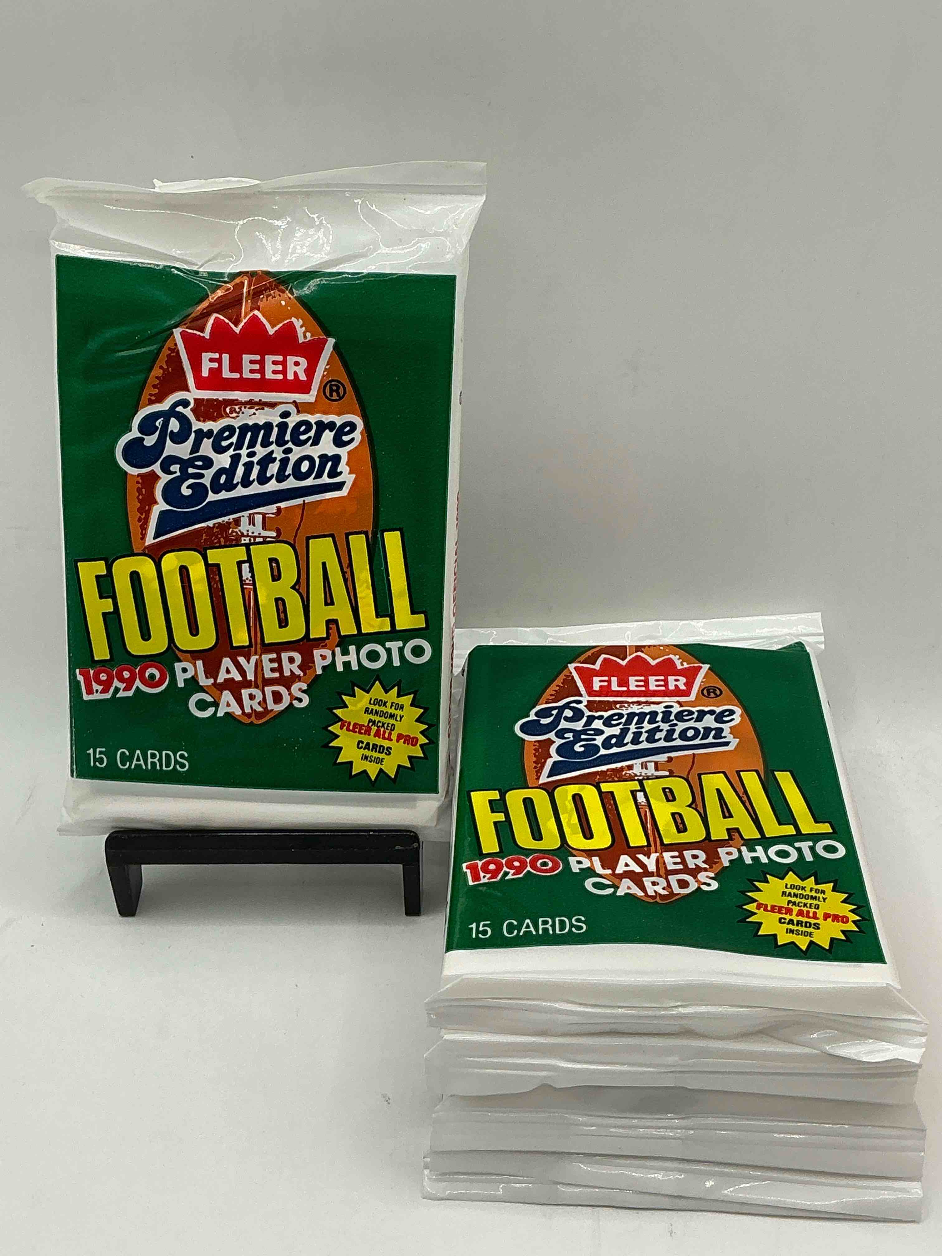 awesome premiere edition sports cards! emmitt smith rookie year! 1990 fleer premiere edition unopened packs direct from original box! search for emmitt smith rookies!