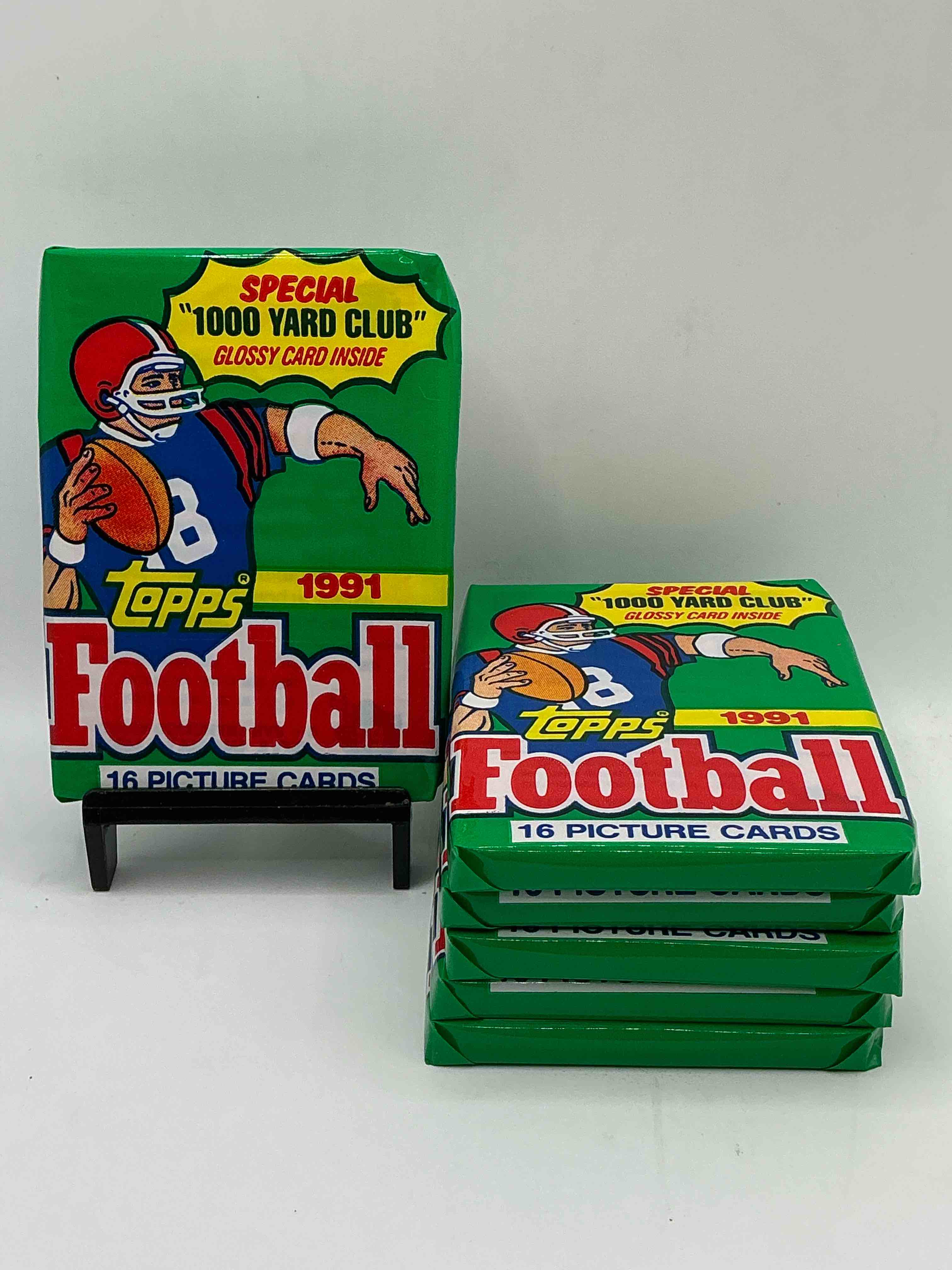 1991 Topps Football Unopened Sports Card Wax Pack, Direct From Original Retail Case. Search For Early Barry Sanders, Emmitt Smith, Jerry Rice & Joe Montana!