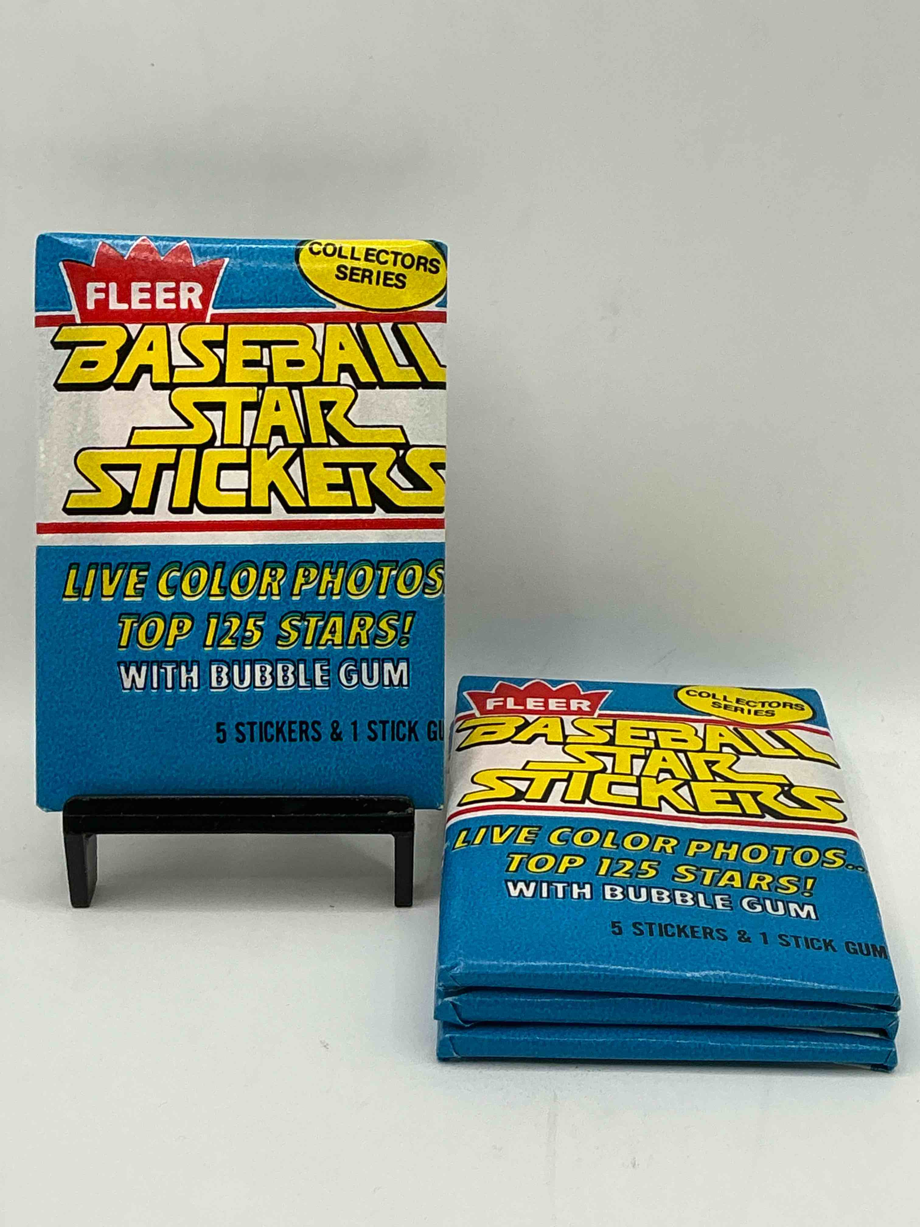 1981 Baseball History!  Rare 1981 Fleer Baseball Sticker Wax Packs, Sealed & Unopened Direct From Original Retail Case!  A Serious, Rare Baseball Collectible!  