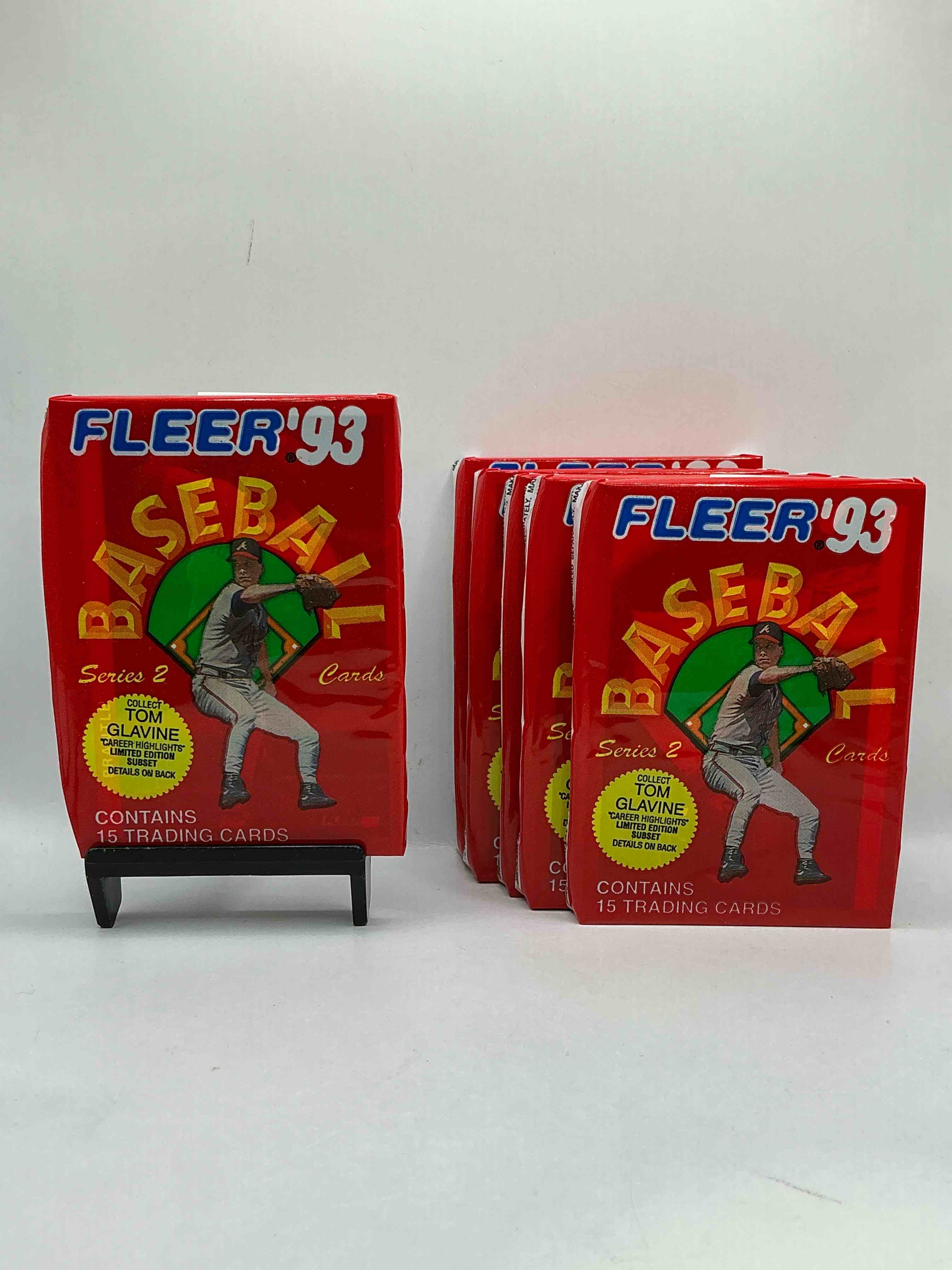 1993 fleer series ii baseball unopened baseball card packs, direct from original sealed retail case! search for valuable rookie cards, chipper jones & mike piazza, early ken griffey jr. & so much more!