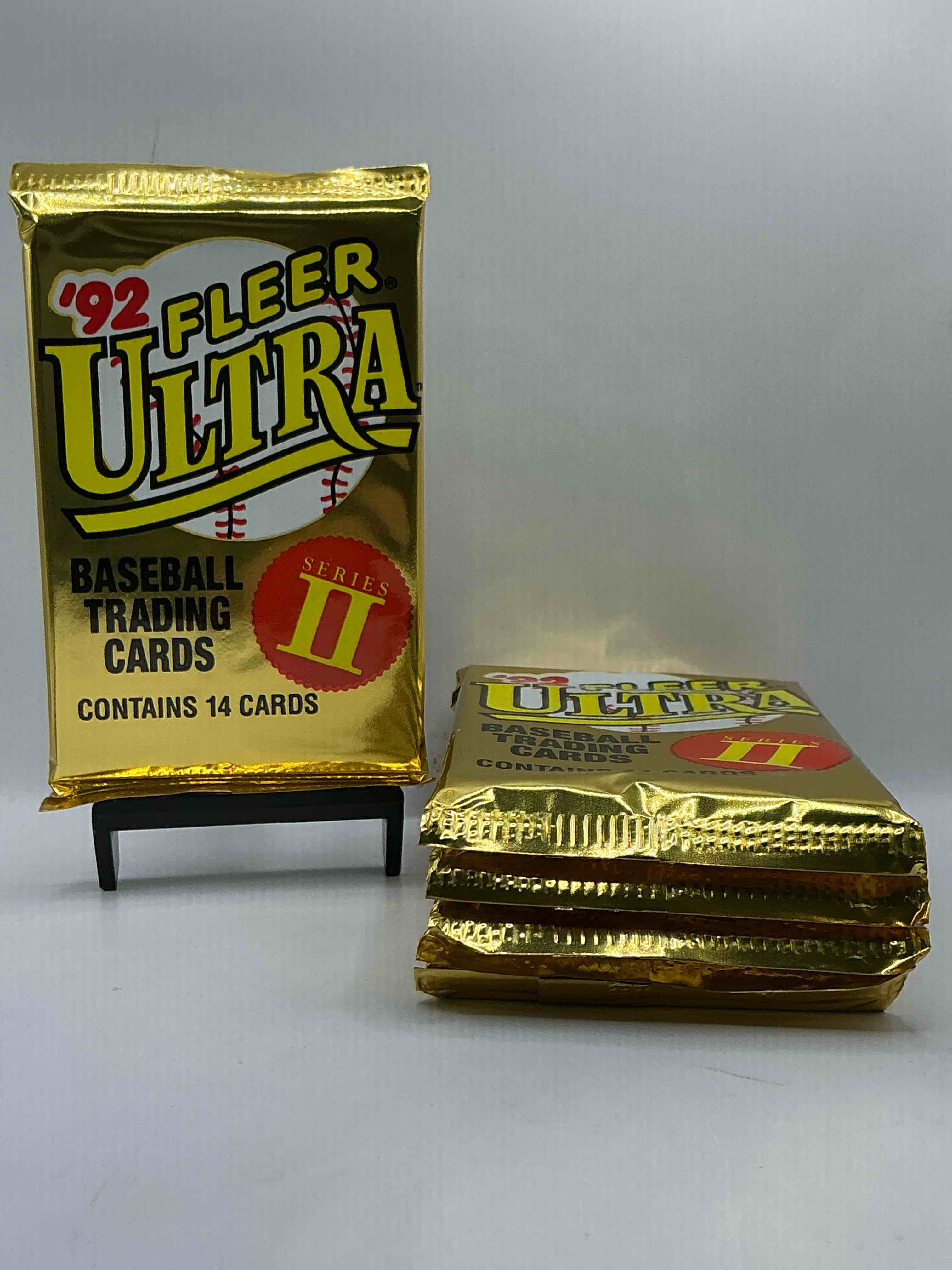 1992 fleer ultra series ii baseball sealed card pack, direct from original sealed retail case! search for valuable early ken griffey jr., nolan ryan, cal ripken jr. & much more in this premium card set! these cards are gorgeous!