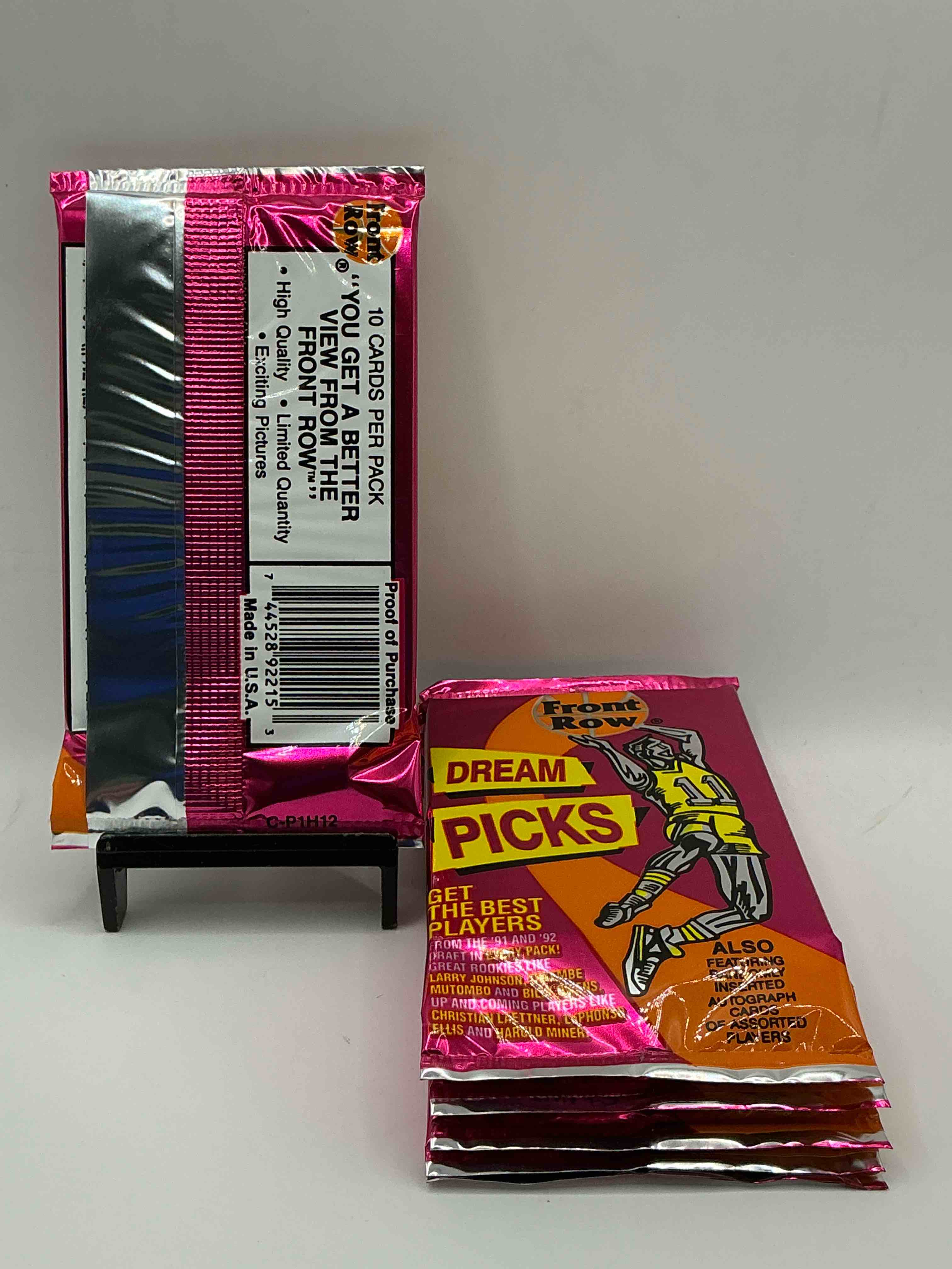 Condition photo showing New/Like New for 1991 throwback rarity! here's something you've probably never seen! 1991 front row college basketball / nba unopened sealed packs, direct from sealed original retail case! includes randomly inserted rare autograph cards! front row was the “original" college jersey card packs back in the day & has long been defunct. these cards are becoming serious collector items due to their scarcity. these things are serious rare! own some great sports card history & something you'll rarely see again!