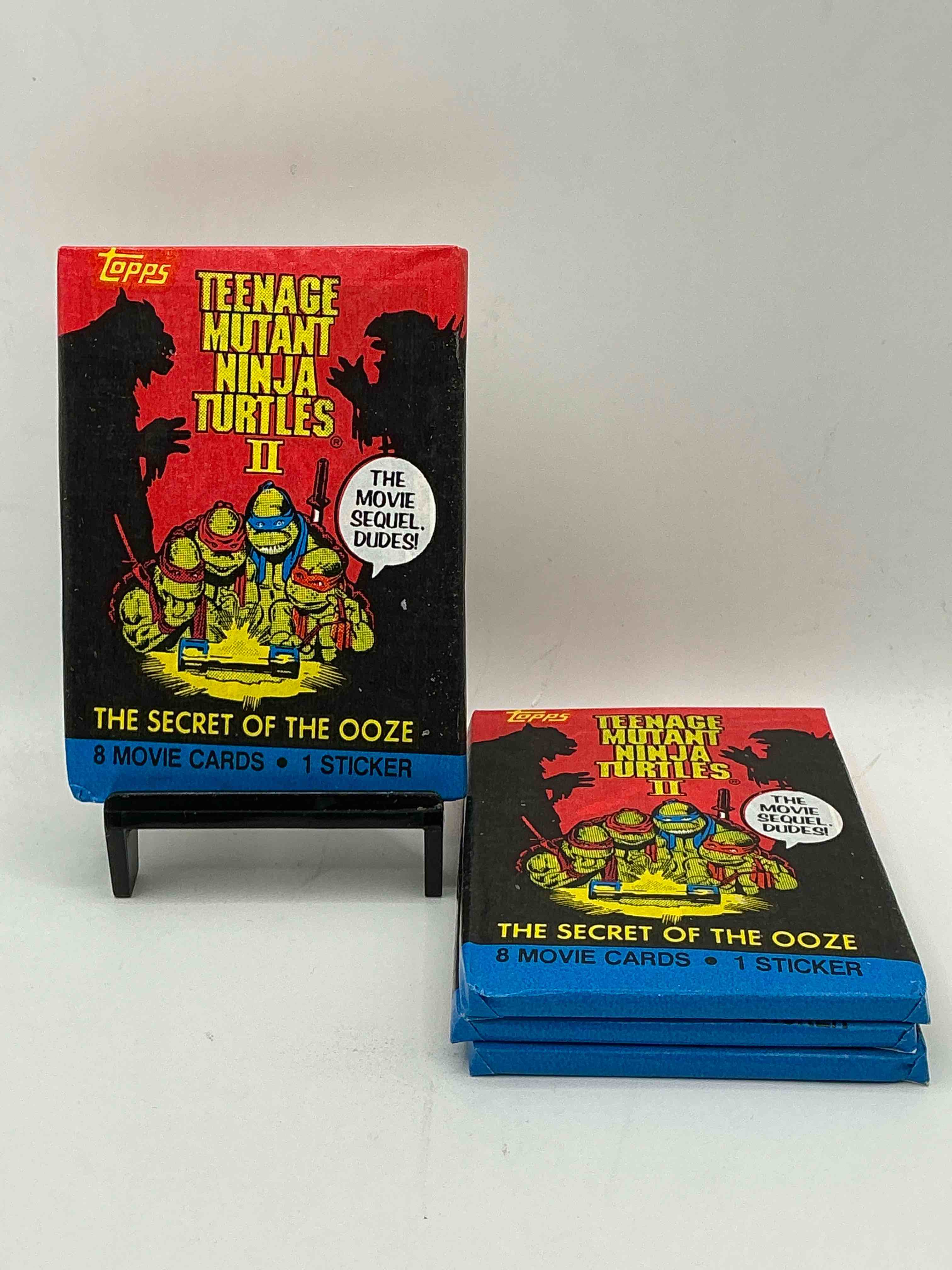 ninja turtle fans rejoice!  rare 1991 tmnt ii movie card wax packs, sealed & unopened direct from original retail case!  a super rare serious collectible!  