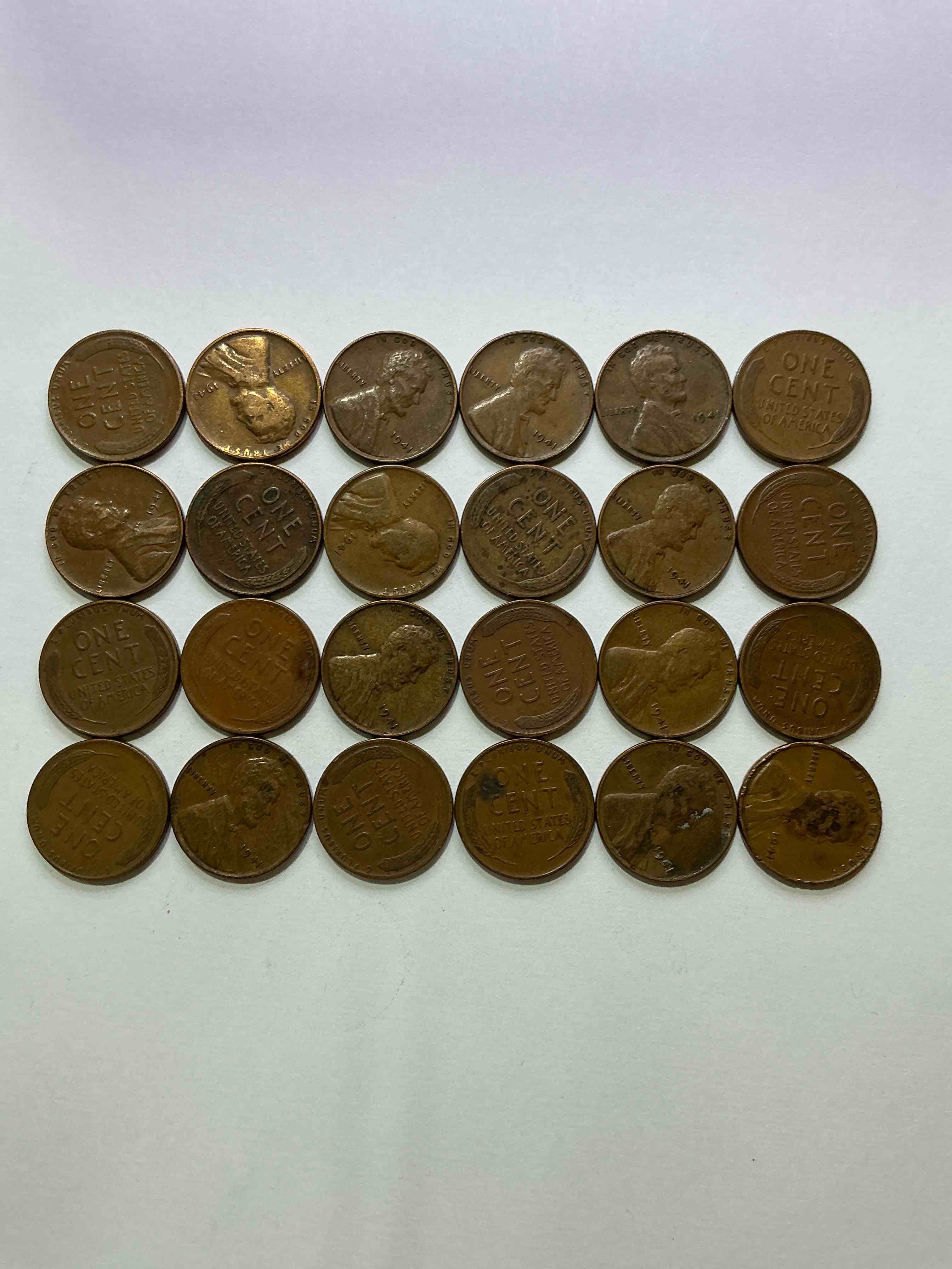 Condition photo showing Good Condition for 1941 pearl harbor ww2 era pennies! dec 7, 1941, a day that will live in infamy when the japanese bombed pearl harbor bringing america into world war 2! up for auction are 1941 pennies in great condition, awesome pieces of wwii history!
