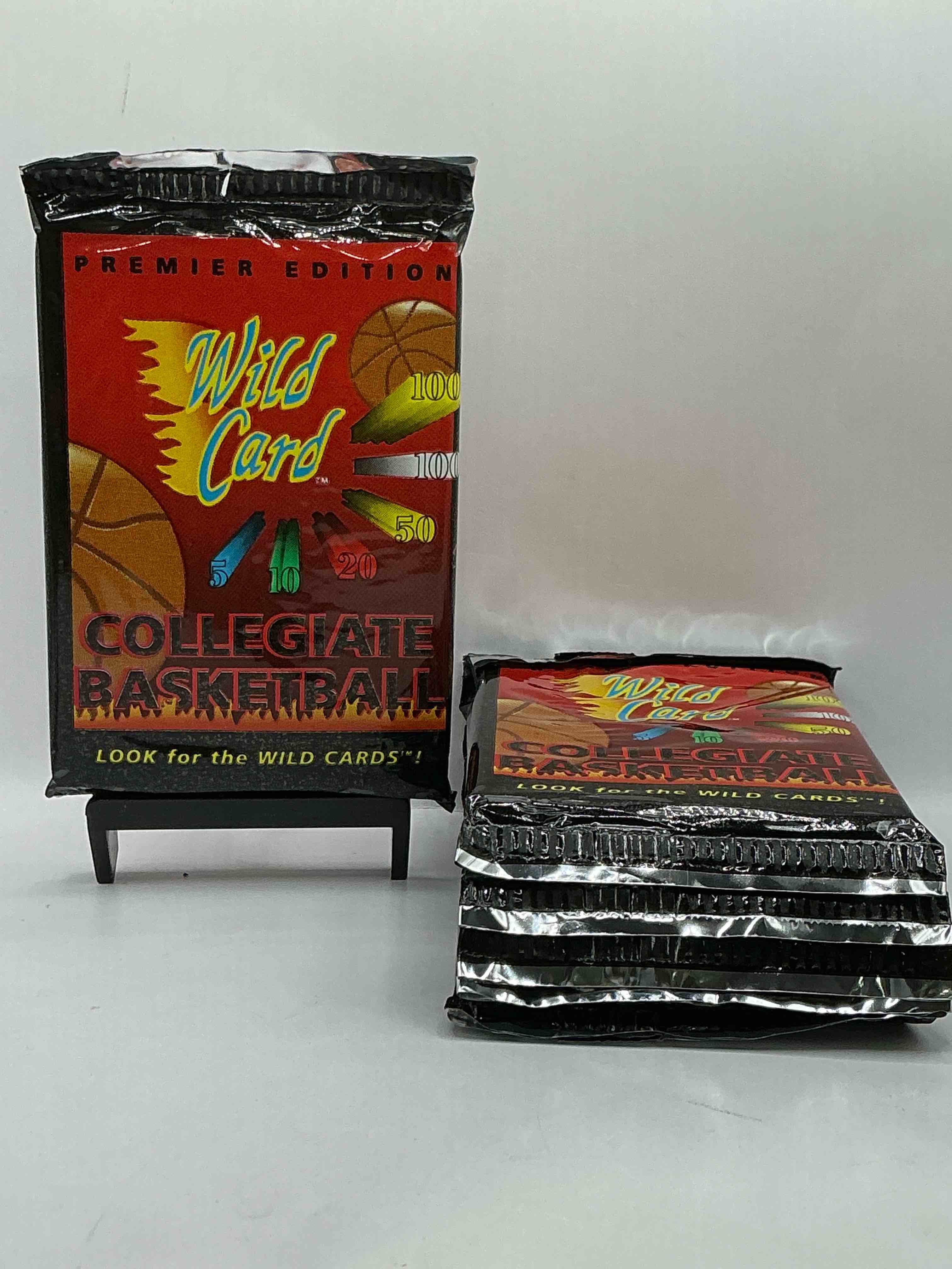 wild card premier edition 1992 basketball card packs! look for the wild cards! basketball packs! 