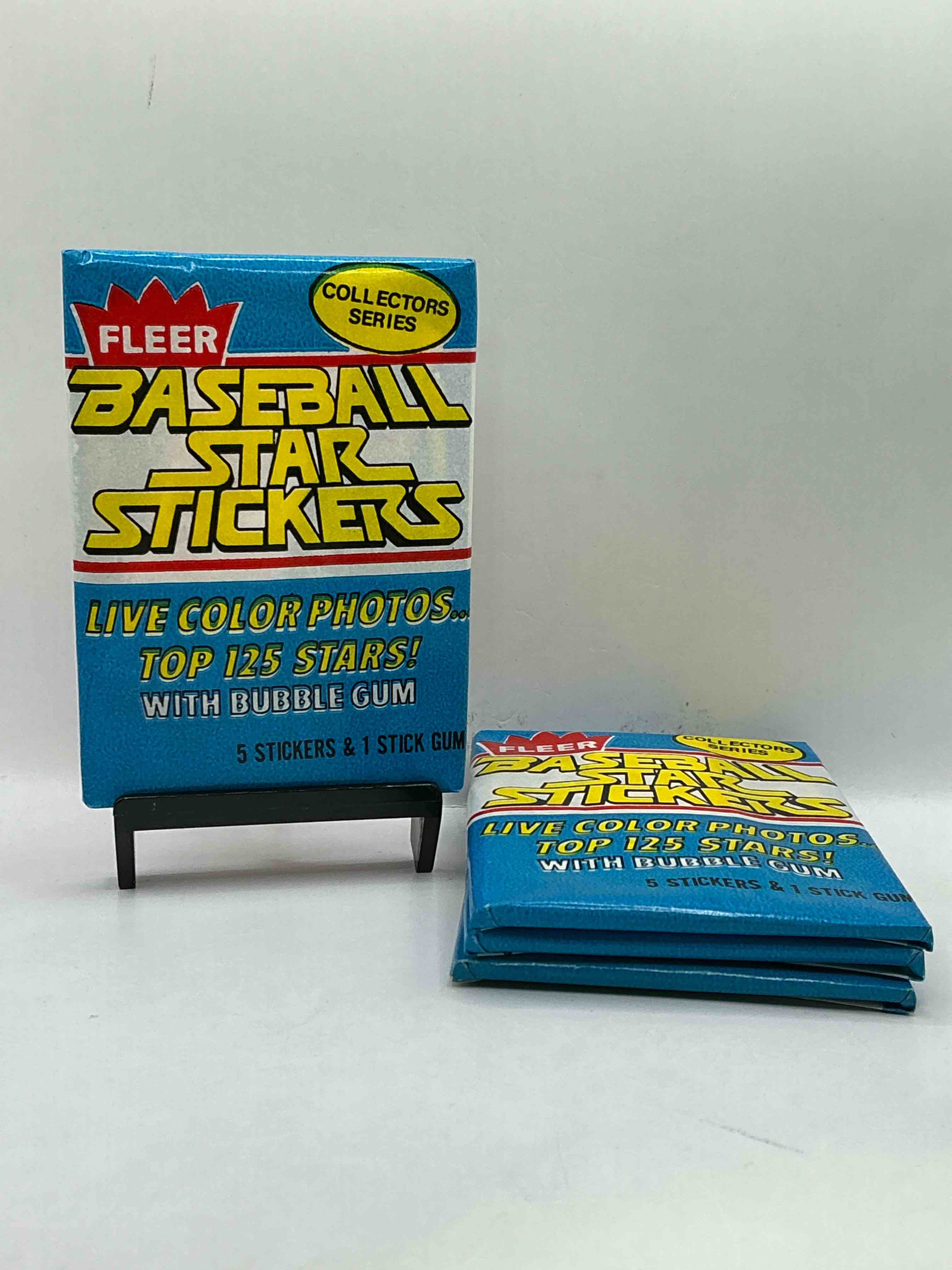 1981 baseball history!  rare 1981 fleer baseball sticker wax packs, sealed & unopened direct from original retail case!  a serious, rare baseball collectible!  