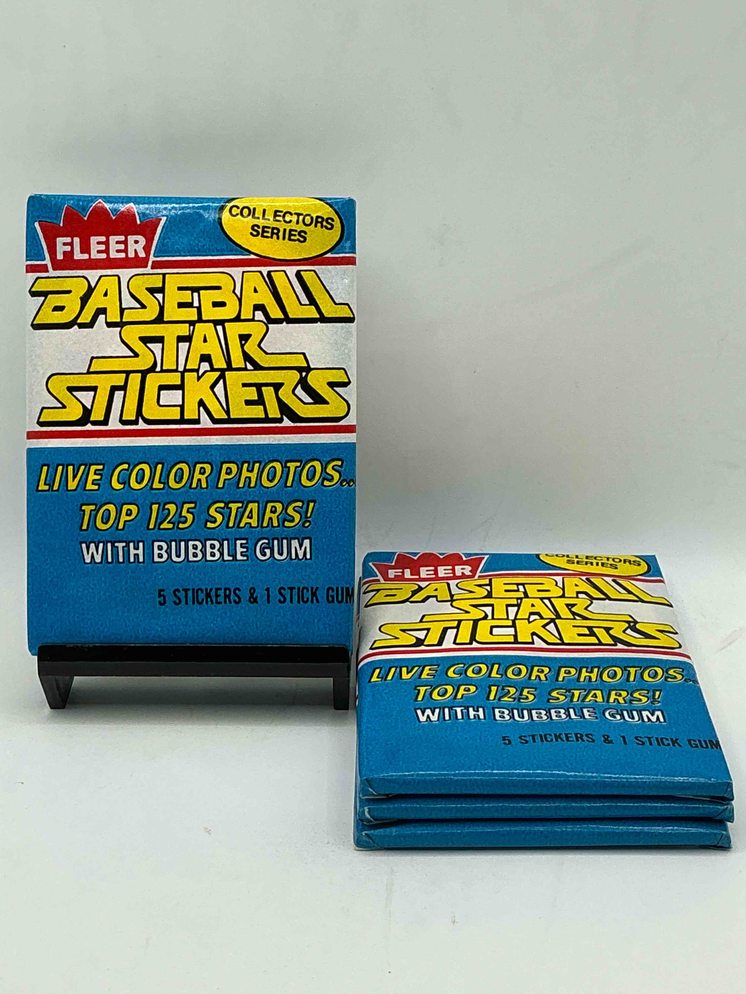 1981 Baseball History!  Rare 1981 Fleer Baseball Sticker Wax Packs, Sealed & Unopened Direct From Original Retail Case!  A Serious, Rare Baseball Collectible!  