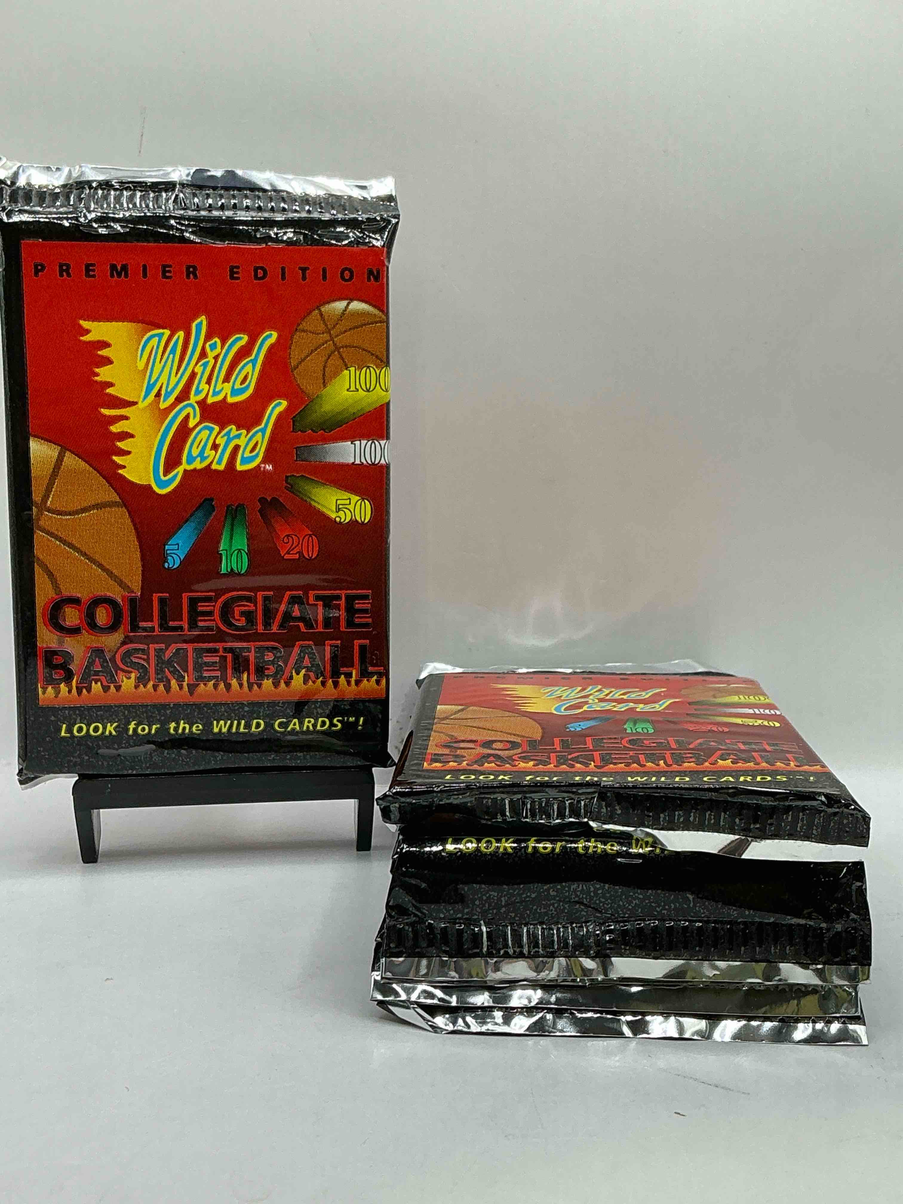 wild card premier edition 1992 basketball card packs! look for the wild cards! basketball packs! 