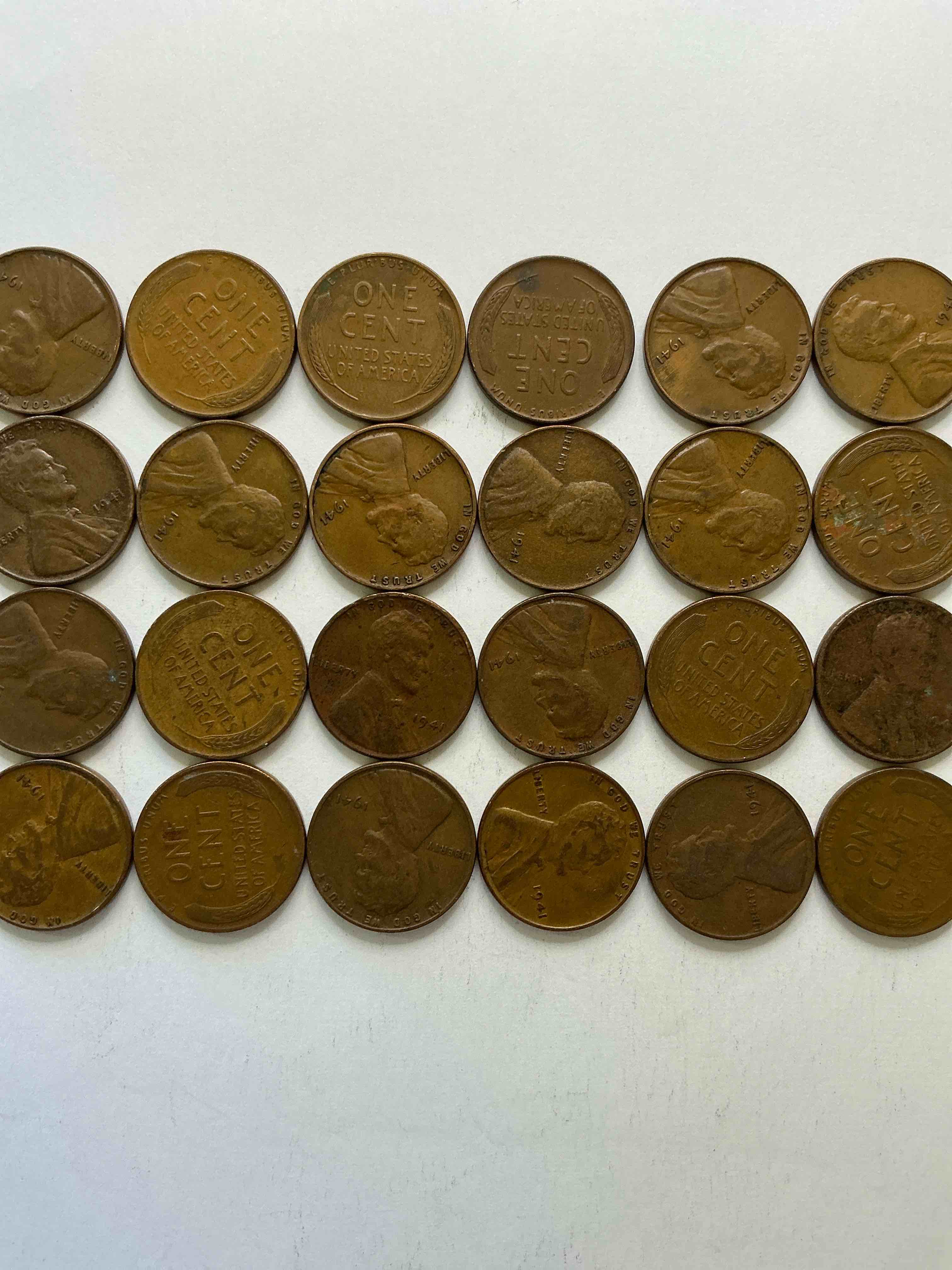 Condition photo showing Good Condition for 1941 pearl harbor ww2 era pennies! dec 7, 1941, a day that will live in infamy when the japanese bombed pearl harbor bringing america into world war 2! up for auction are 1941 pennies in great condition, awesome pieces of wwii history!
