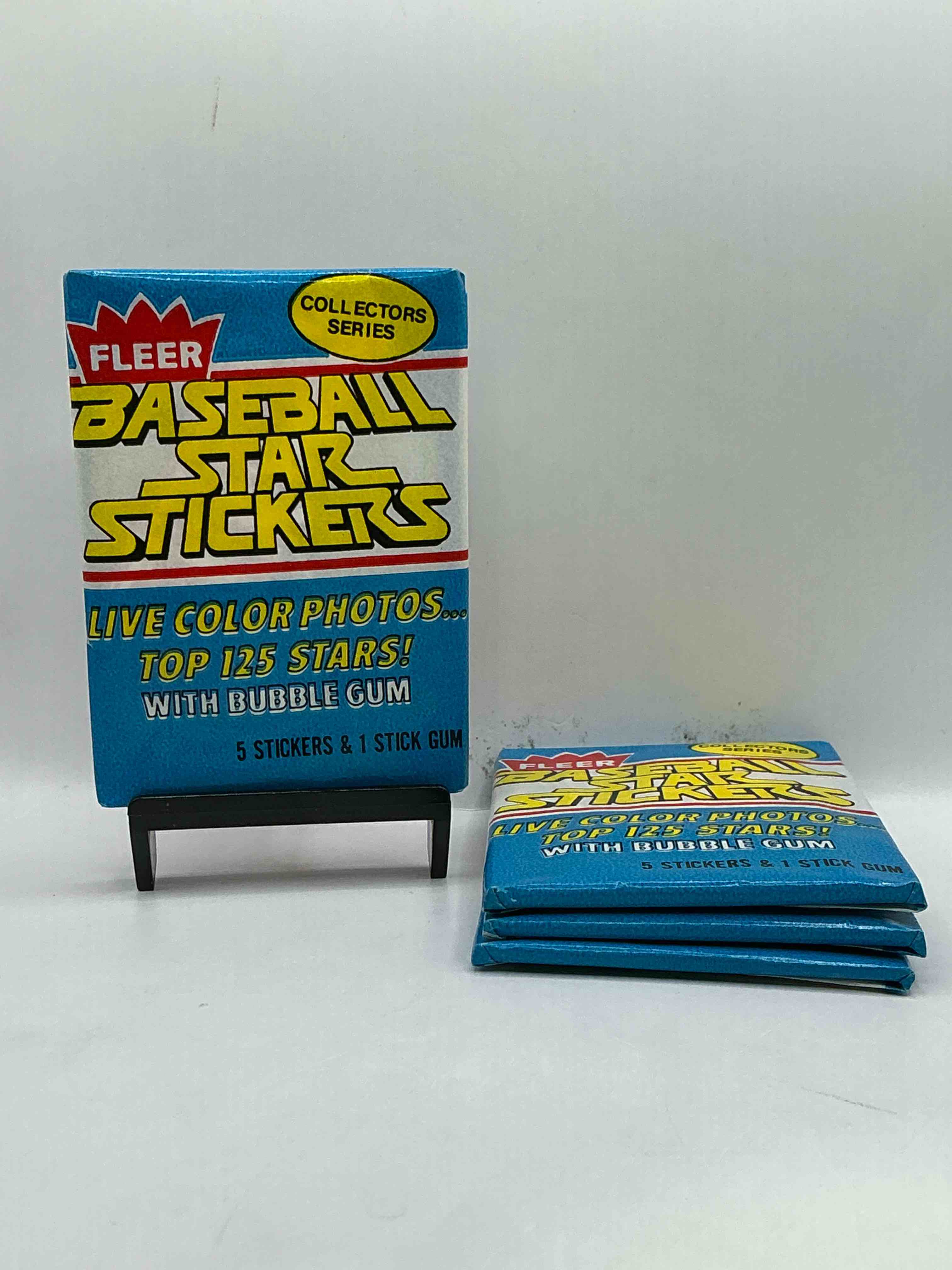 1981 baseball history!  rare 1981 fleer baseball sticker wax packs, sealed & unopened direct from original retail case!  a serious, rare baseball collectible!  