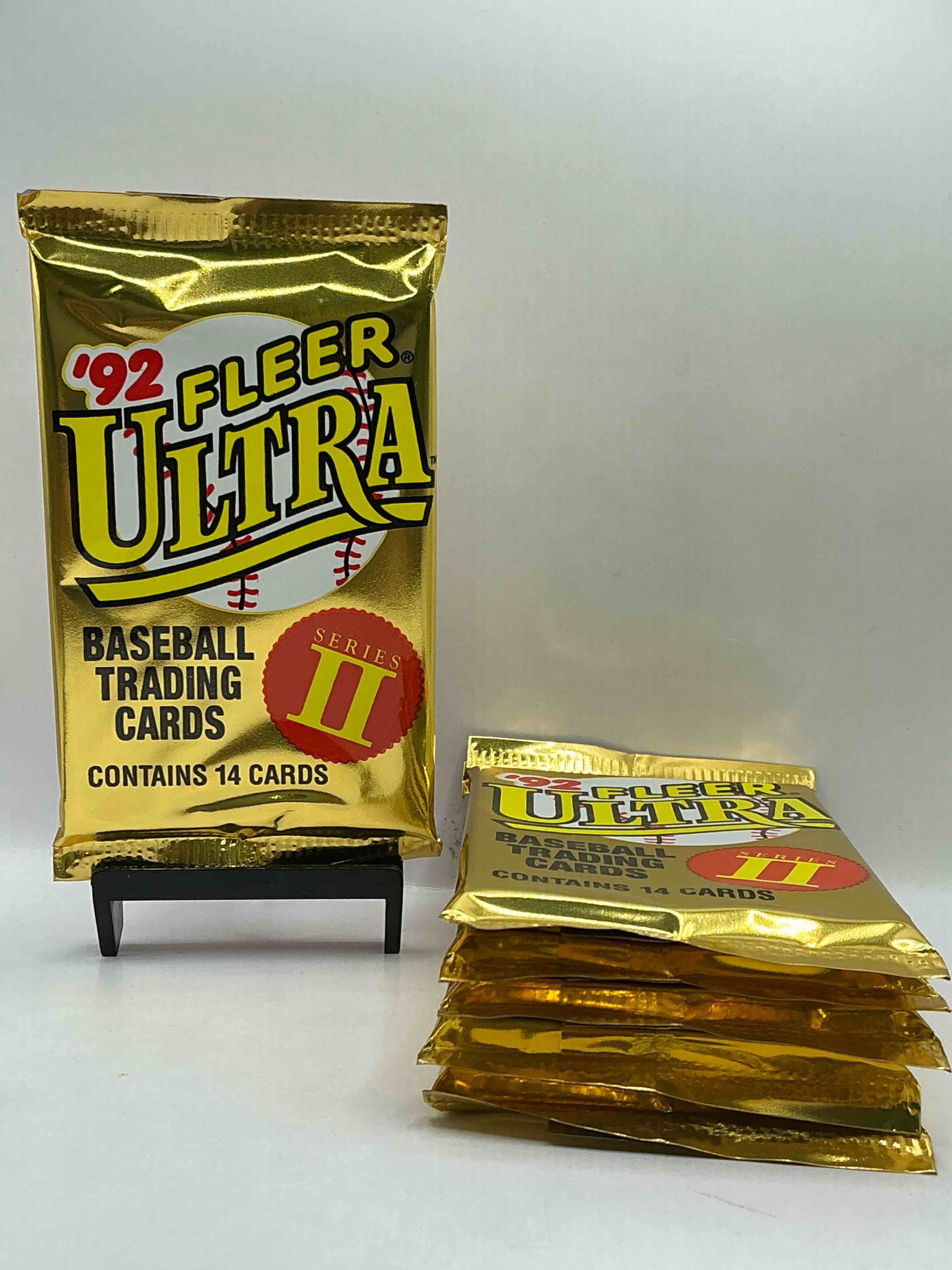 1992 fleer ultra series ii baseball sealed card pack, direct from original sealed retail case! search for valuable early ken griffey jr., nolan ryan, cal ripken jr. & much more in this premium card set! these cards are gorgeous!