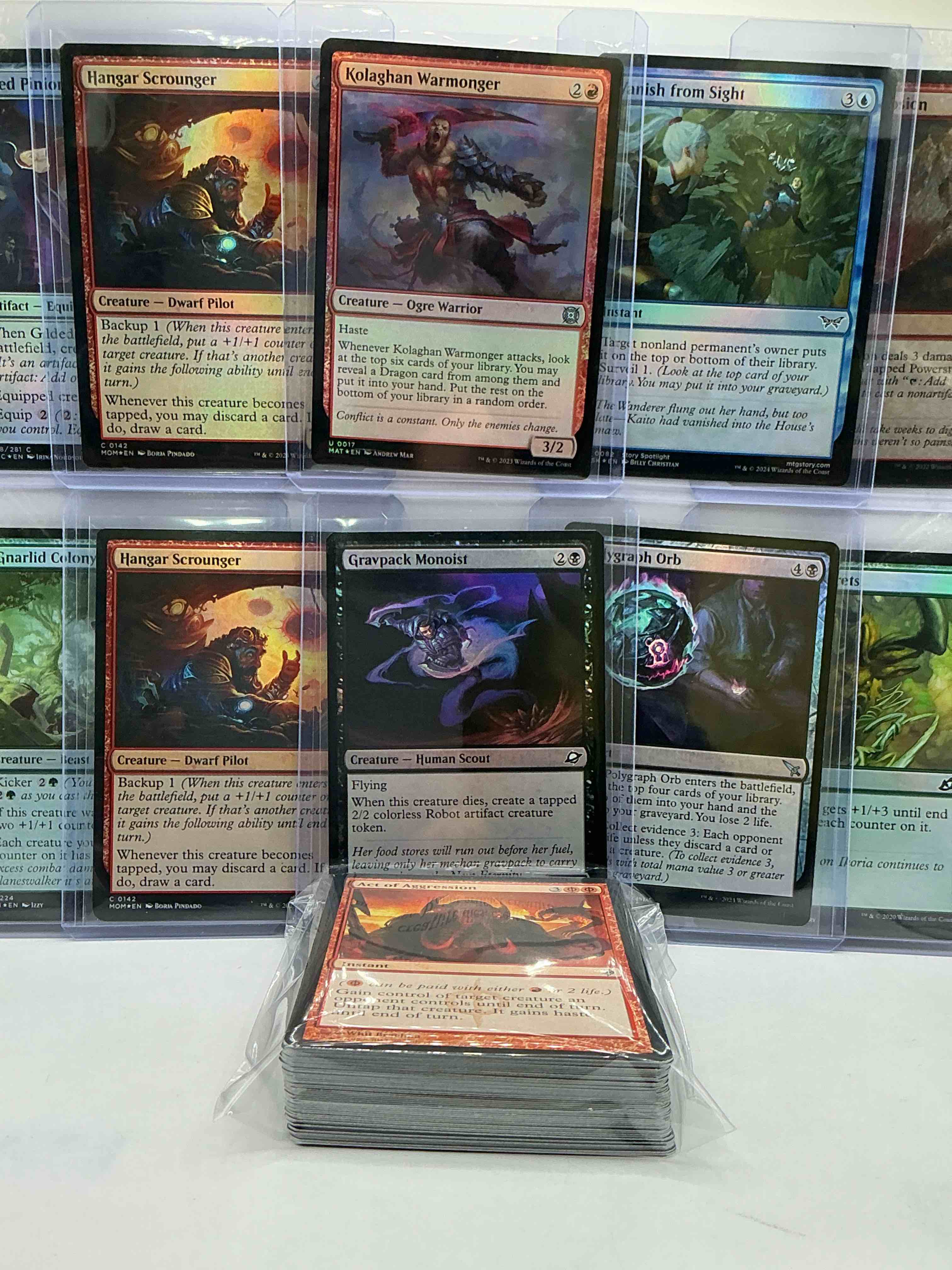 Condition photo showing New/Like New for magic the gathering 50 card lot! lot includes 10 rare or holo foil cards! all cards in excellent shape condition! a great way to join the mtg craze!