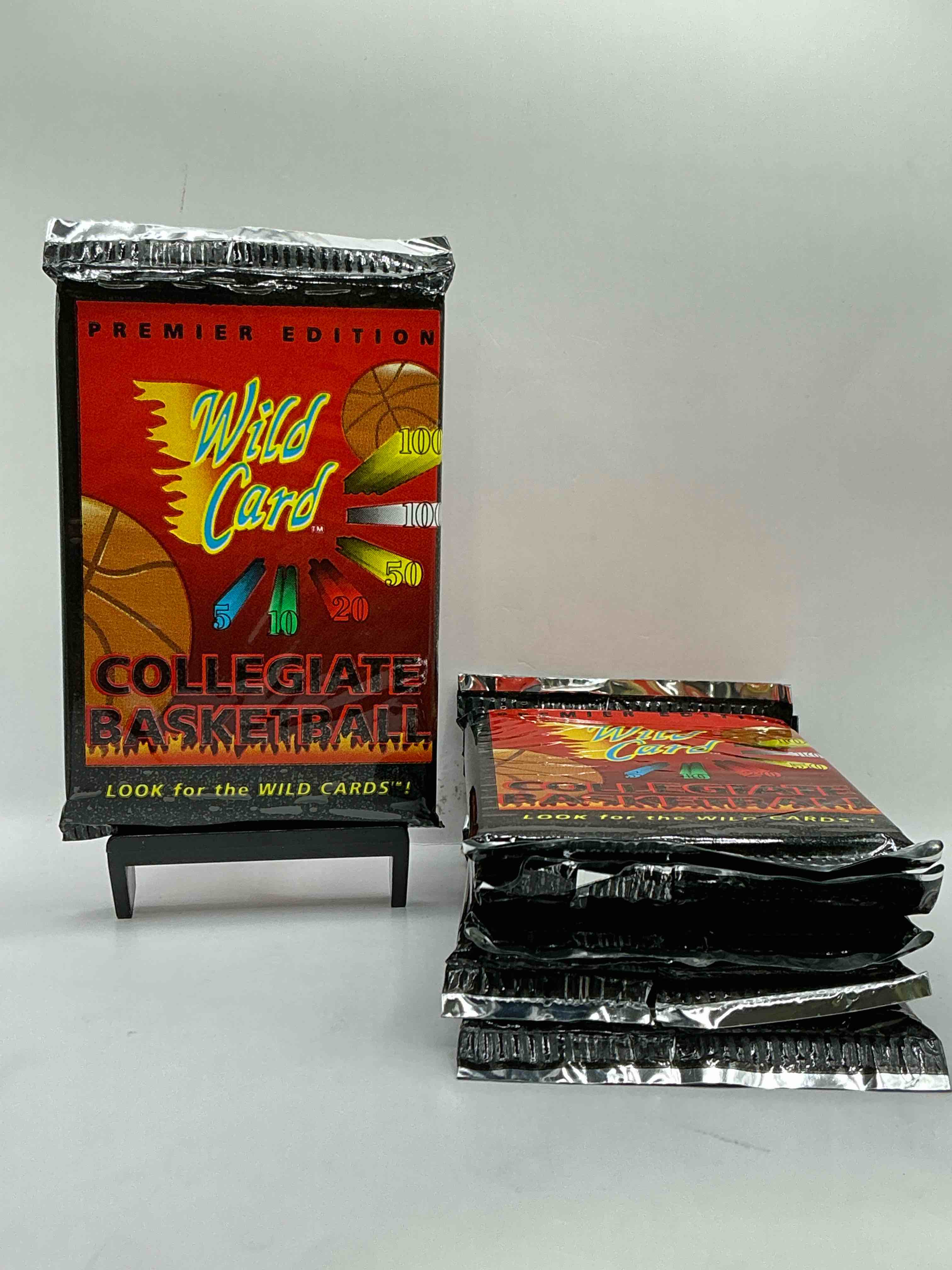 wild card premier edition 1992 basketball card packs! look for the wild cards! basketball packs! 