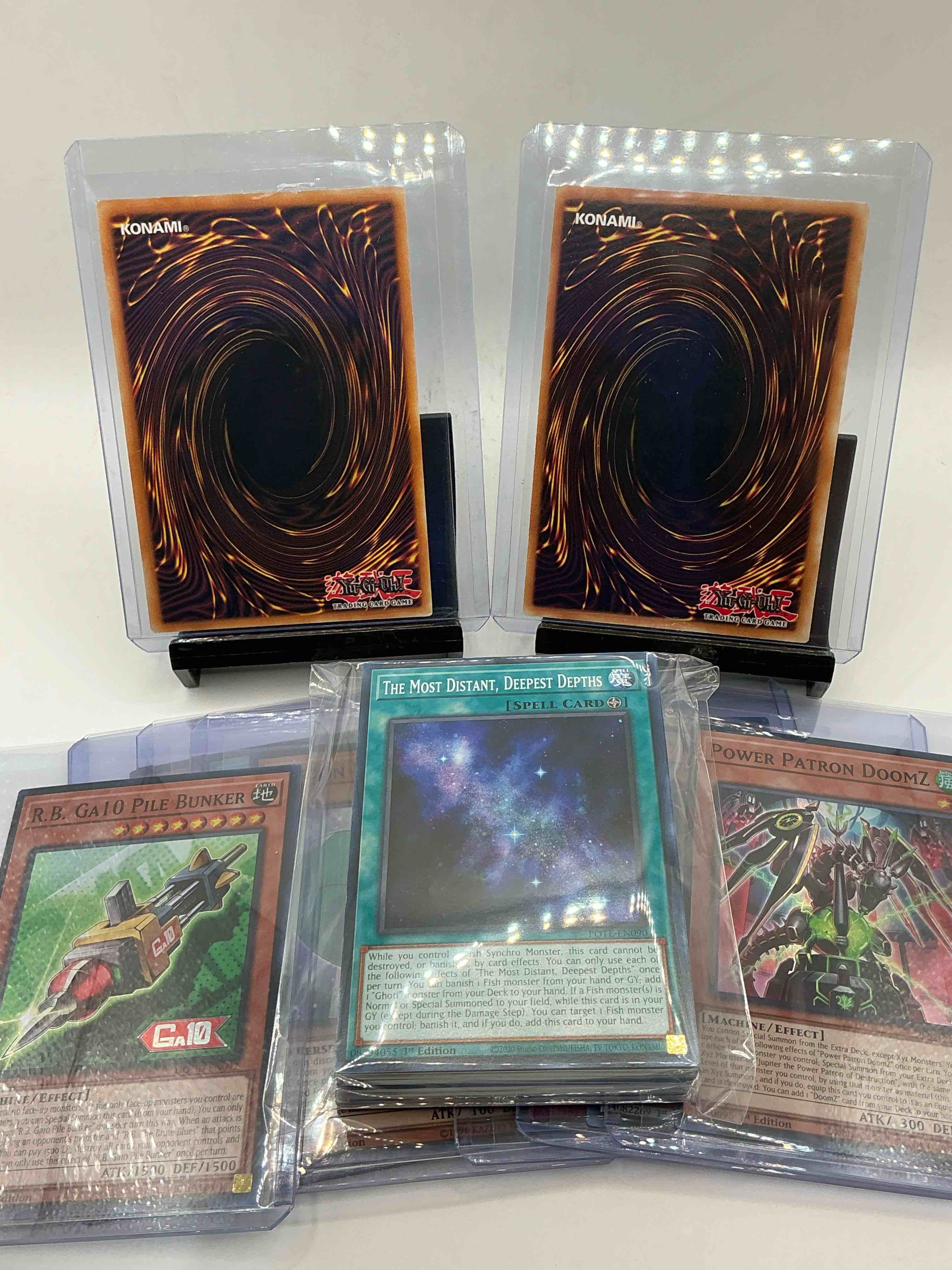 Condition photo showing New/Like New for yu-gi-oh 50 card lot! join the craze of yu-gi-oh with these awesome cards! this 50 card lot includes the big three yu-gi-oh category cards, monsters, spells & traps! this 50 card lot includes some of all three! wow! perfect time to start collecting! 