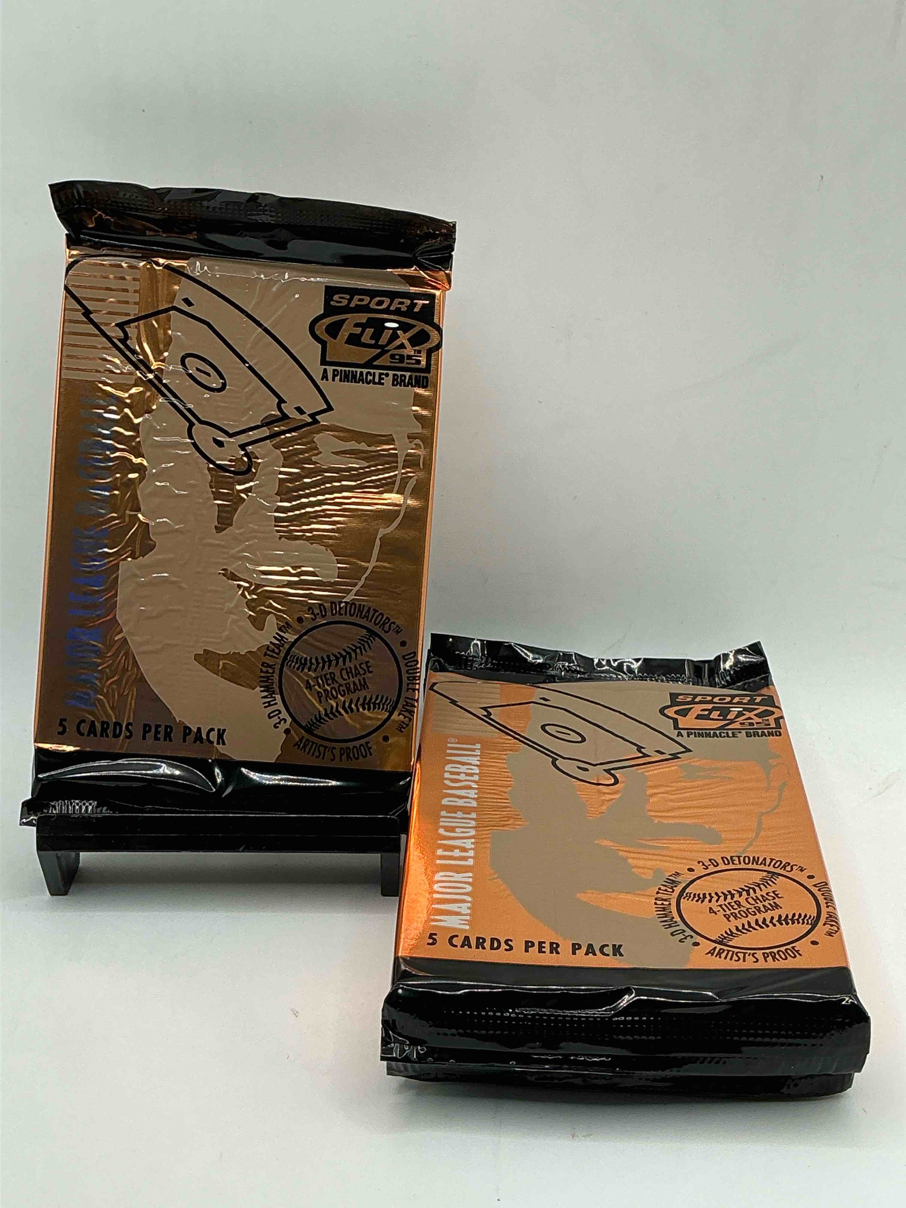 rare! 1995 pinnacle sports flix baseball packs! search for 4 tier inserts! search for artists proof cards! ken griffey jr!? don mattingly!? cal ripken jr!? search for insane 80's & 90's baseball players & stars! straight from box!