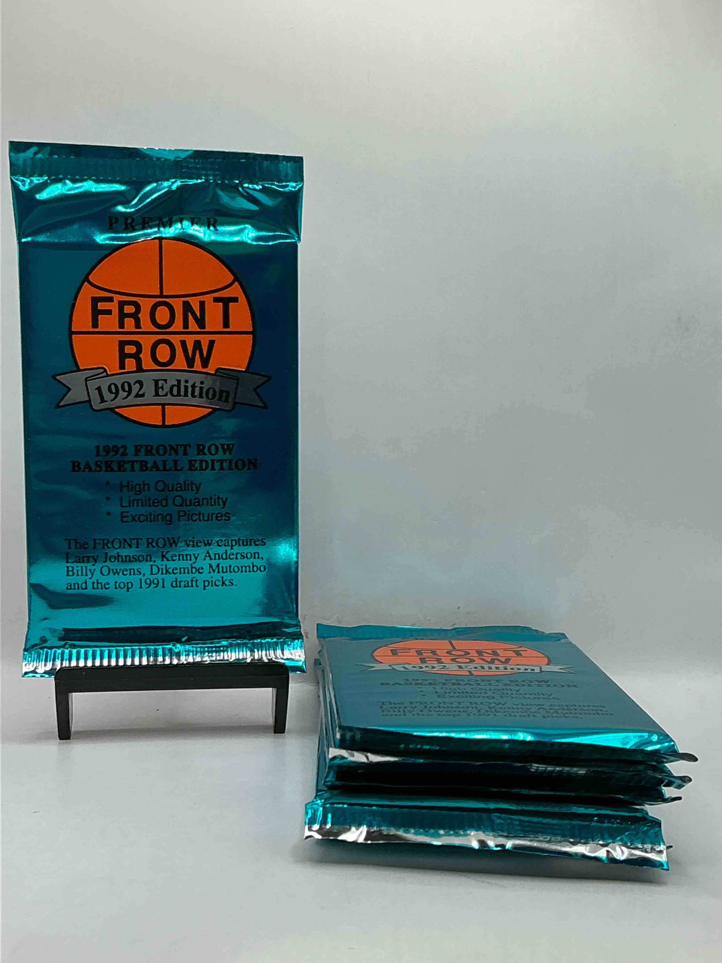 1992 rarity! here's something you've probably never seen! 1992 front row college basketball / nba unopened sealed packs, direct from sealed original retail case! includes randomly inserted rare autograph cards! front row was the "original" college jersey card packs back in the day & has long been defunct. these cards are becoming serious collector items due to their scarcity. these things are serious retro! own some great sports card history & something you'l rarely see again!
