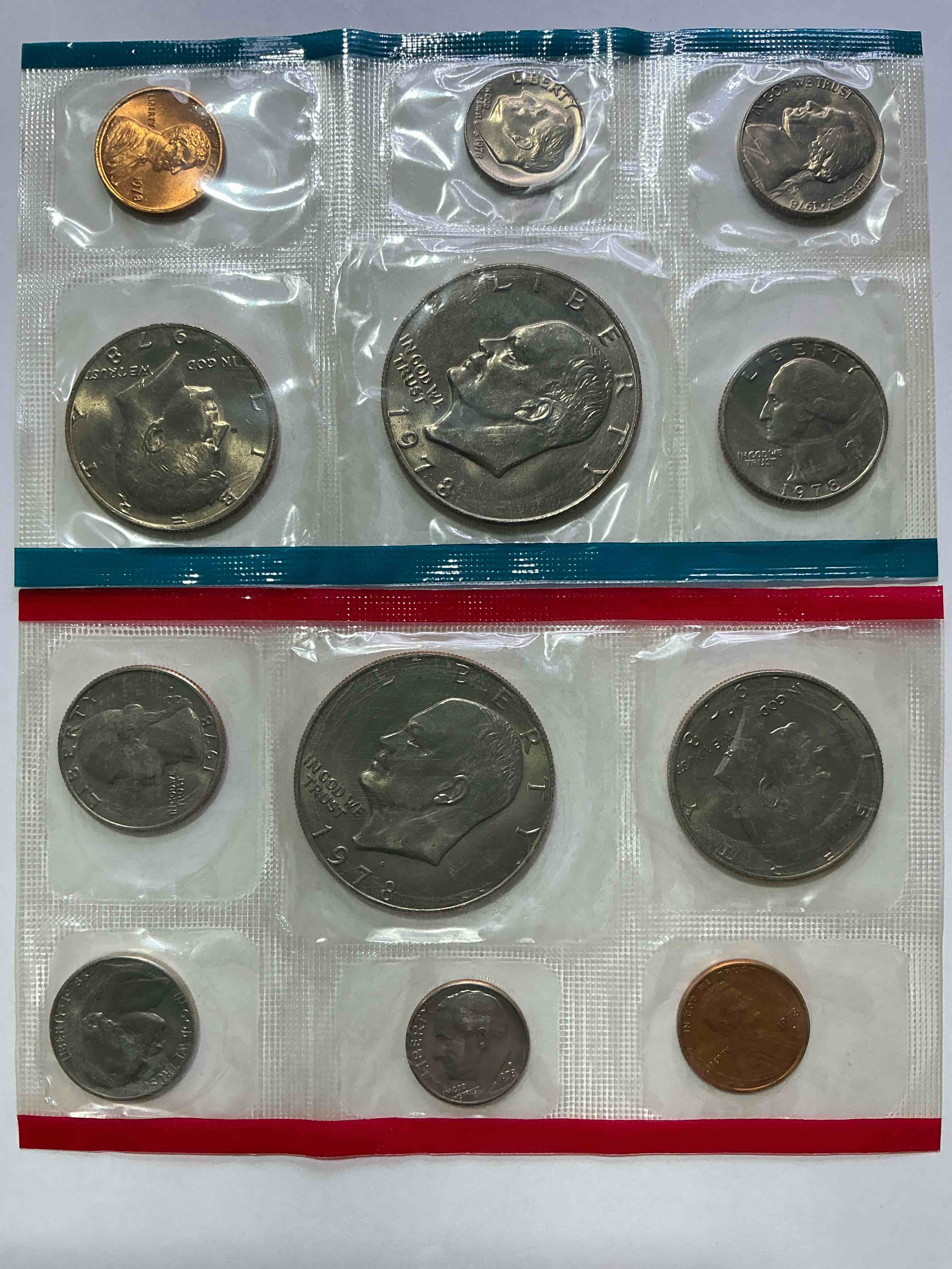 1978 uncirculated u.s. mint coins! these gorgeous coins from the mint set features each u.s. coins minted in 1977 in uncirculated condition, from each mint mark, philly & denver! own an awesome investment & incredible piece of u.s. history!