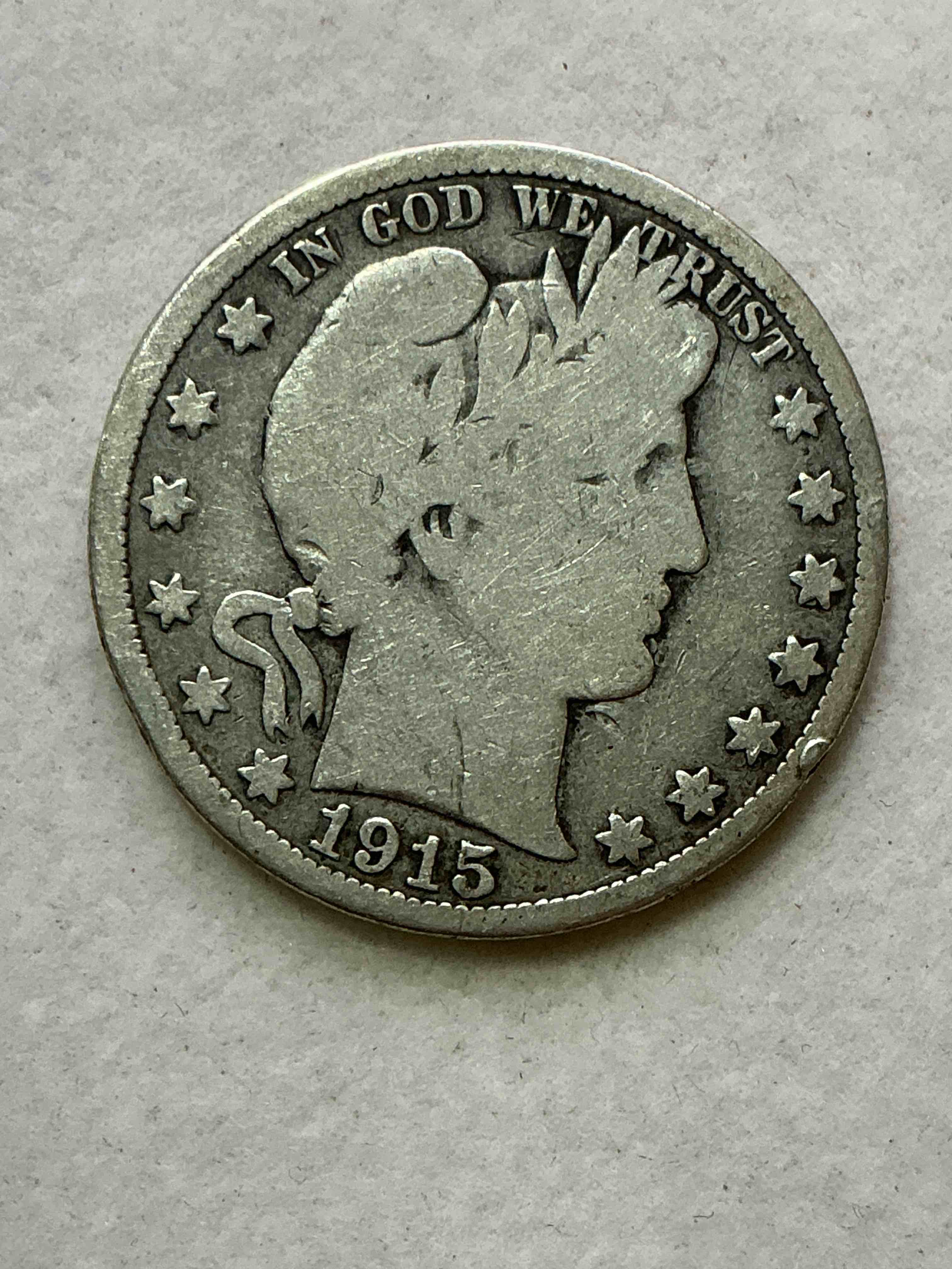 world war i era american silver! barber quarter from the world war i era! these quarters are 90% fine us silver & super rare, even more rare with wwi era dates! beautiful & circulated! perfect addition to any collection! 