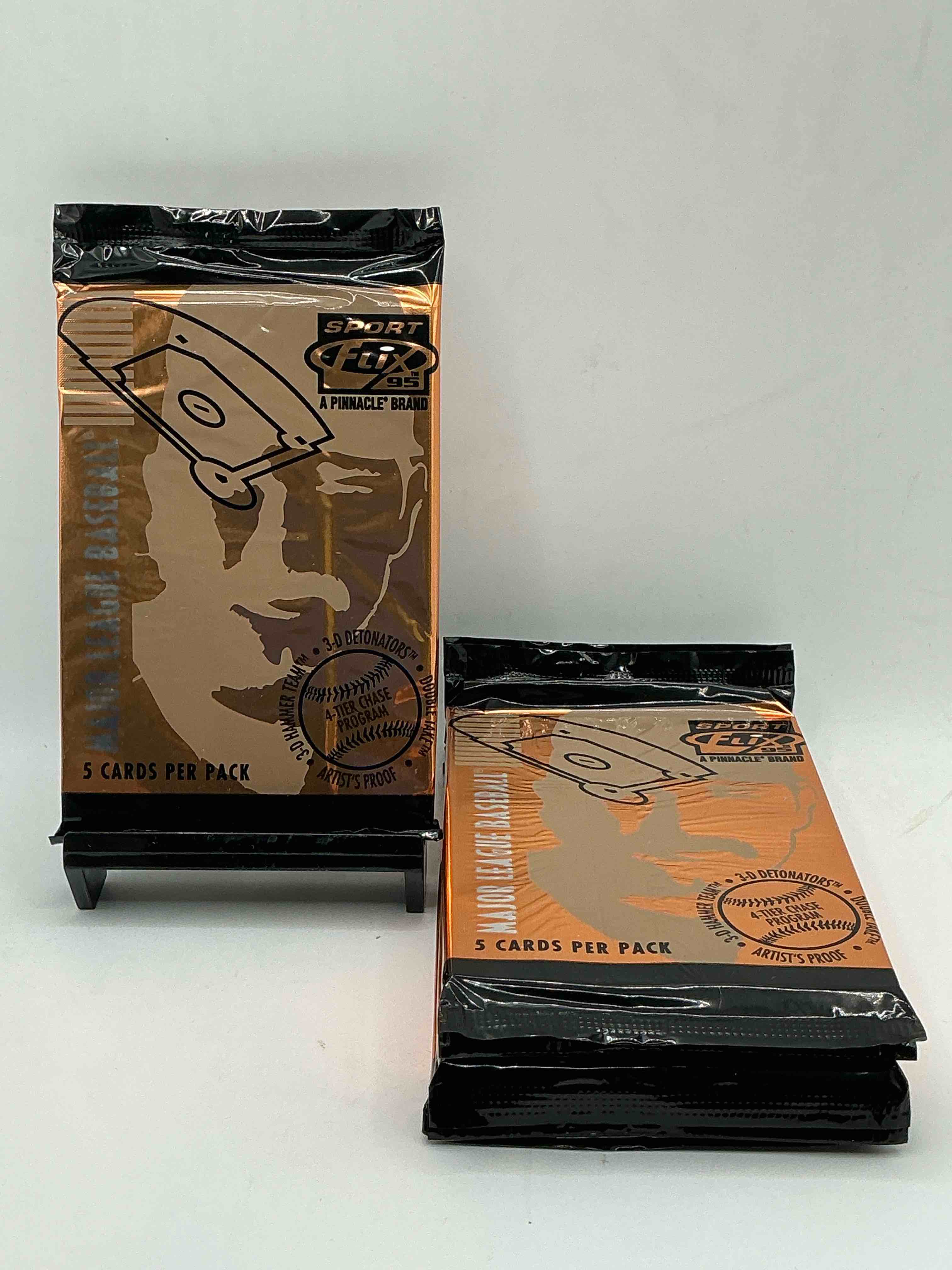 rare! 1995 pinnacle sports flix baseball packs! search for 4 tier inserts! search for artists proof cards! ken griffey jr!? don mattingly!? cal ripken jr!? search for insane 80's & 90's baseball players & stars! straight from box!