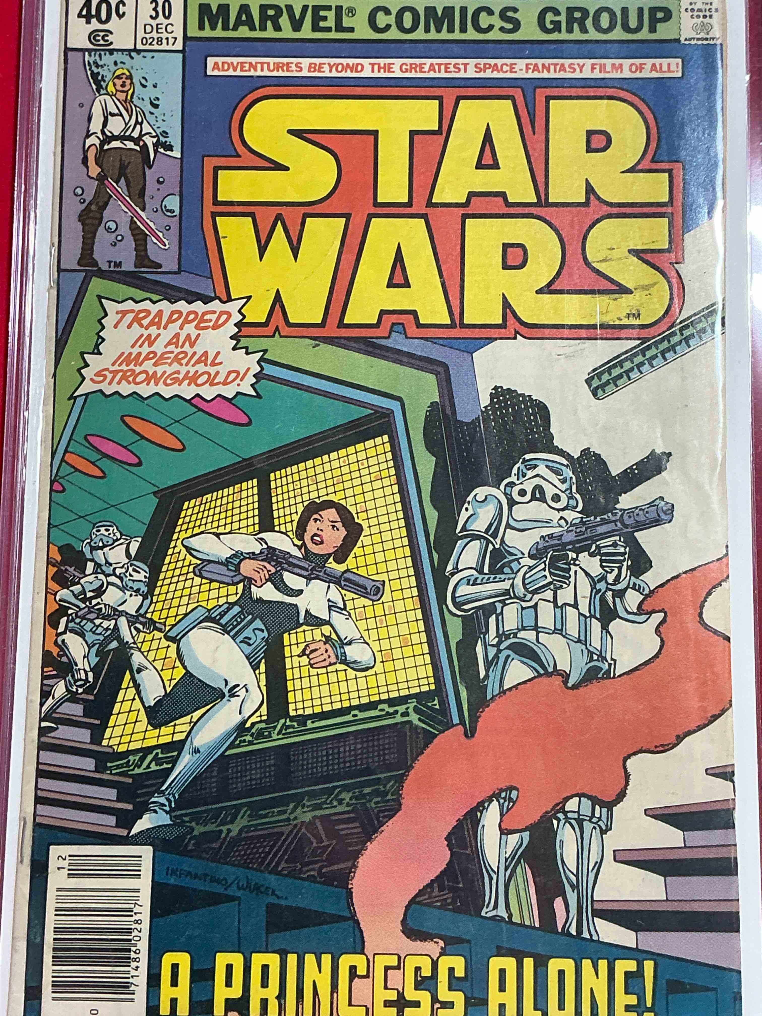comic book craziness! 12 awesome comic books spanning generations including authentic, original, late 70’s star wars, early avengers, & dc legends! wow! comics in nice/good condition & all come in protective casing!