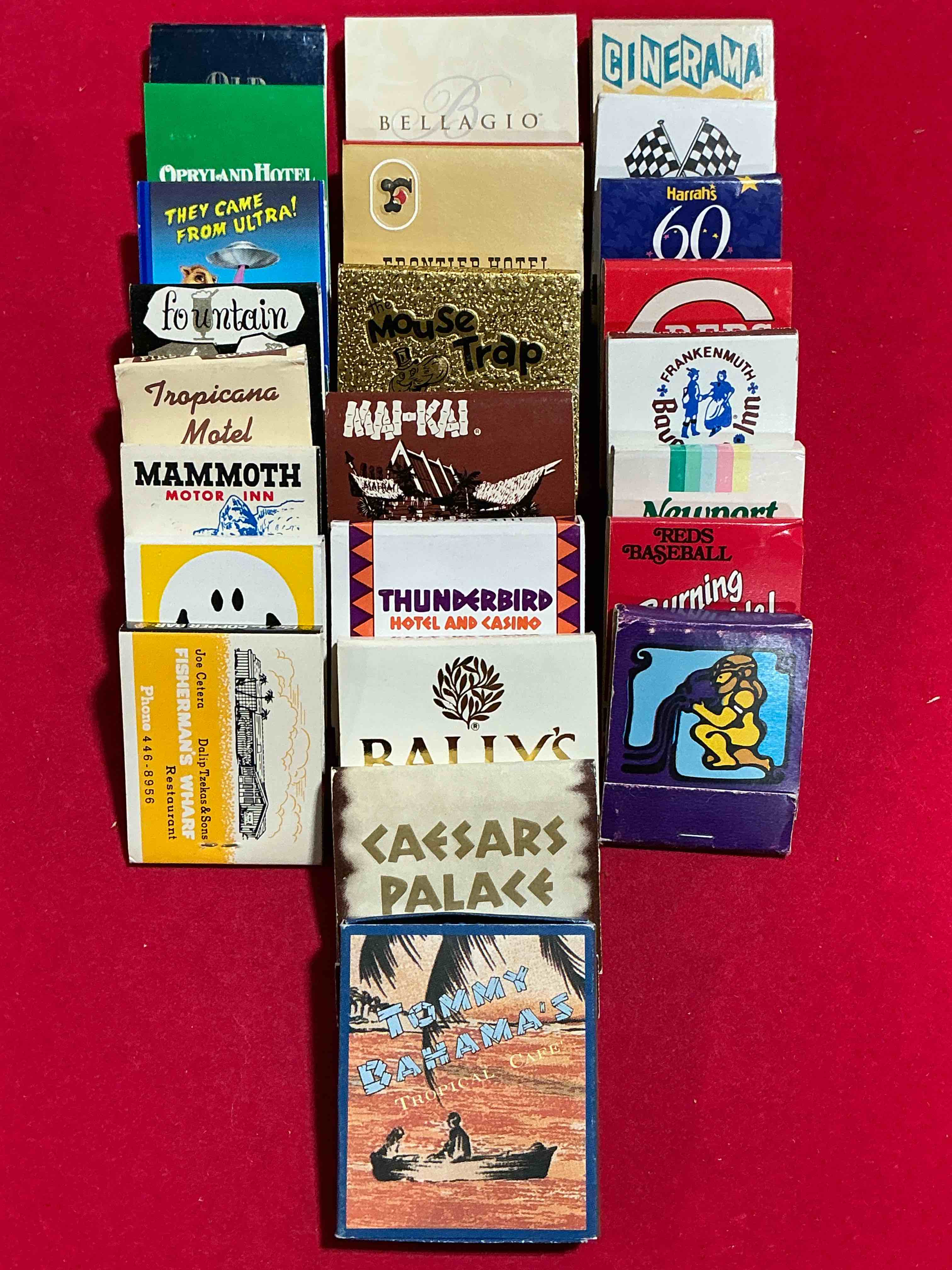 Condition photo showing New/Like New for vintage matchbooks!  a crazy hard to collect collection of matchbooks from all over, many from places that no longer exist!  collection spans decades & decades!  most books are complete with all matches!  one of a kind collection!  all original & impossible to find anywhere else!