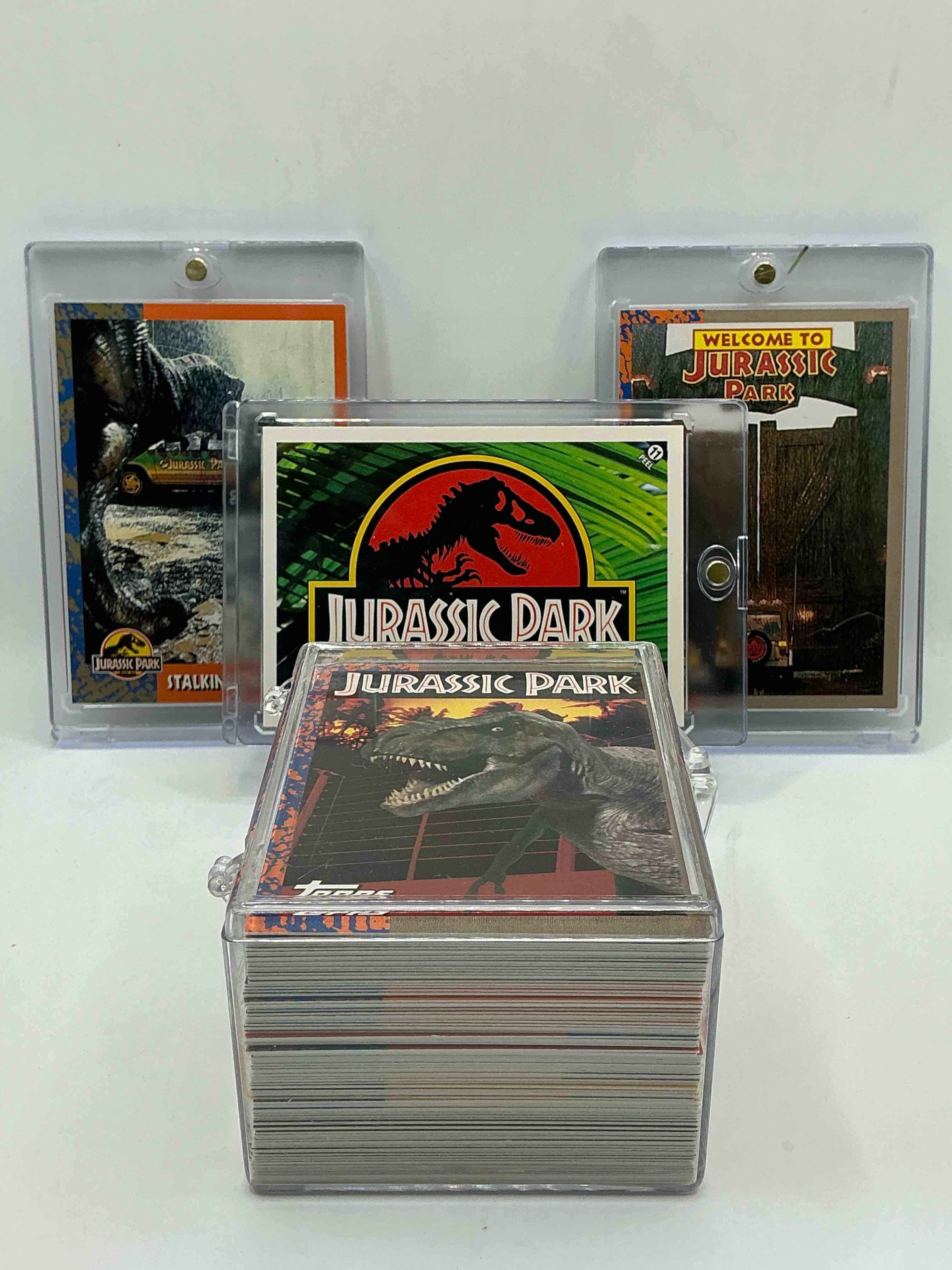 1993 Dinosaur History!  Complete, Authentic, Original Jurassic Park Movie Card & Sticker Set, Excellent Condition!  Own A Piece Of Spielberg’s Masterpiece!  A Serious Pop Culture Collector Item & Very Rare & Hard To Find With All 88 Cards & 11 Stickers!  