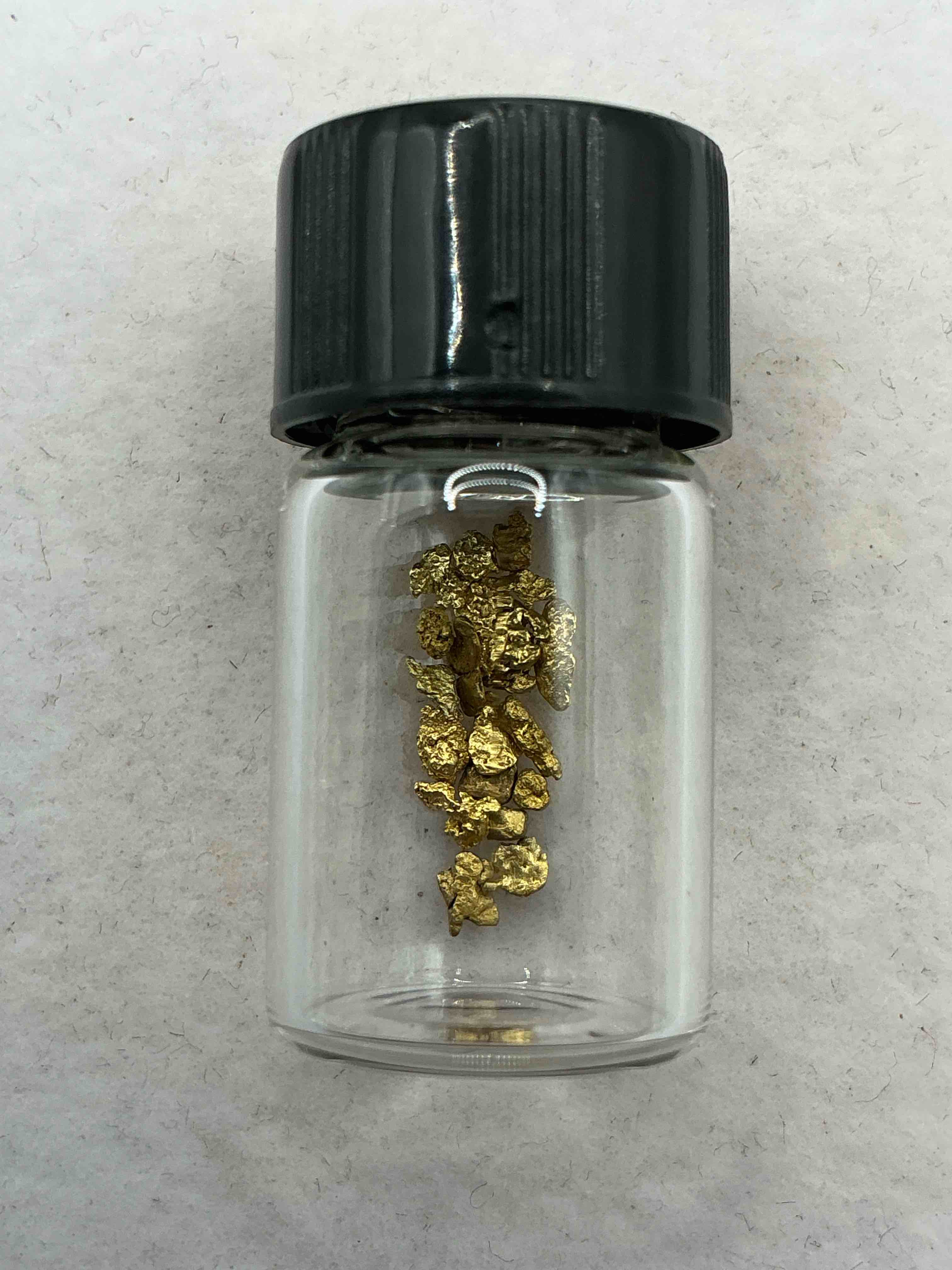 *Bid is per nugget*Genuine Gold Nuggets! Gold Nuggets Fresh From Prospecting North Carolina Mountains, Total Weight Of All Nuggets Is Approximately .5 Grams. These Gold Nuggets Typically Test At Between Approx 22-24 Karat. Gold In Raw, Prospected Form Is Extremely Hard To Find & Much Rarer Than Any Refined Form. Get In On The Gold Craze... Gold Has Increased In Value Over 40% Since 2025! U.S. Dime For Size Reference Only (not included). Gold Vile In Image Included. Own Genuine, Gold Nuggets!