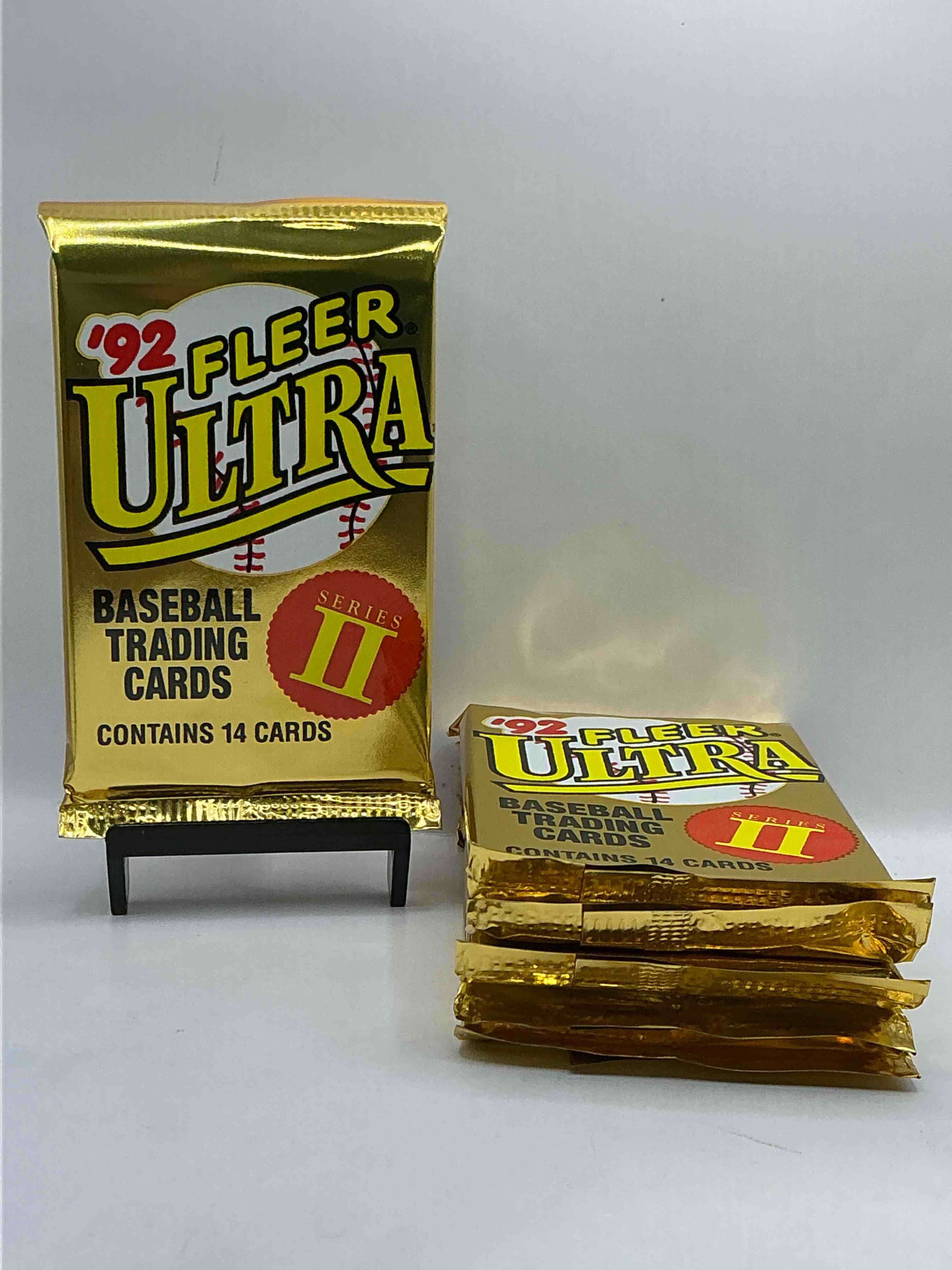 1992 fleer ultra series ii baseball sealed card pack, direct from original sealed retail case! search for valuable early ken griffey jr., nolan ryan, cal ripken jr. & much more in this premium card set! these cards are gorgeous!