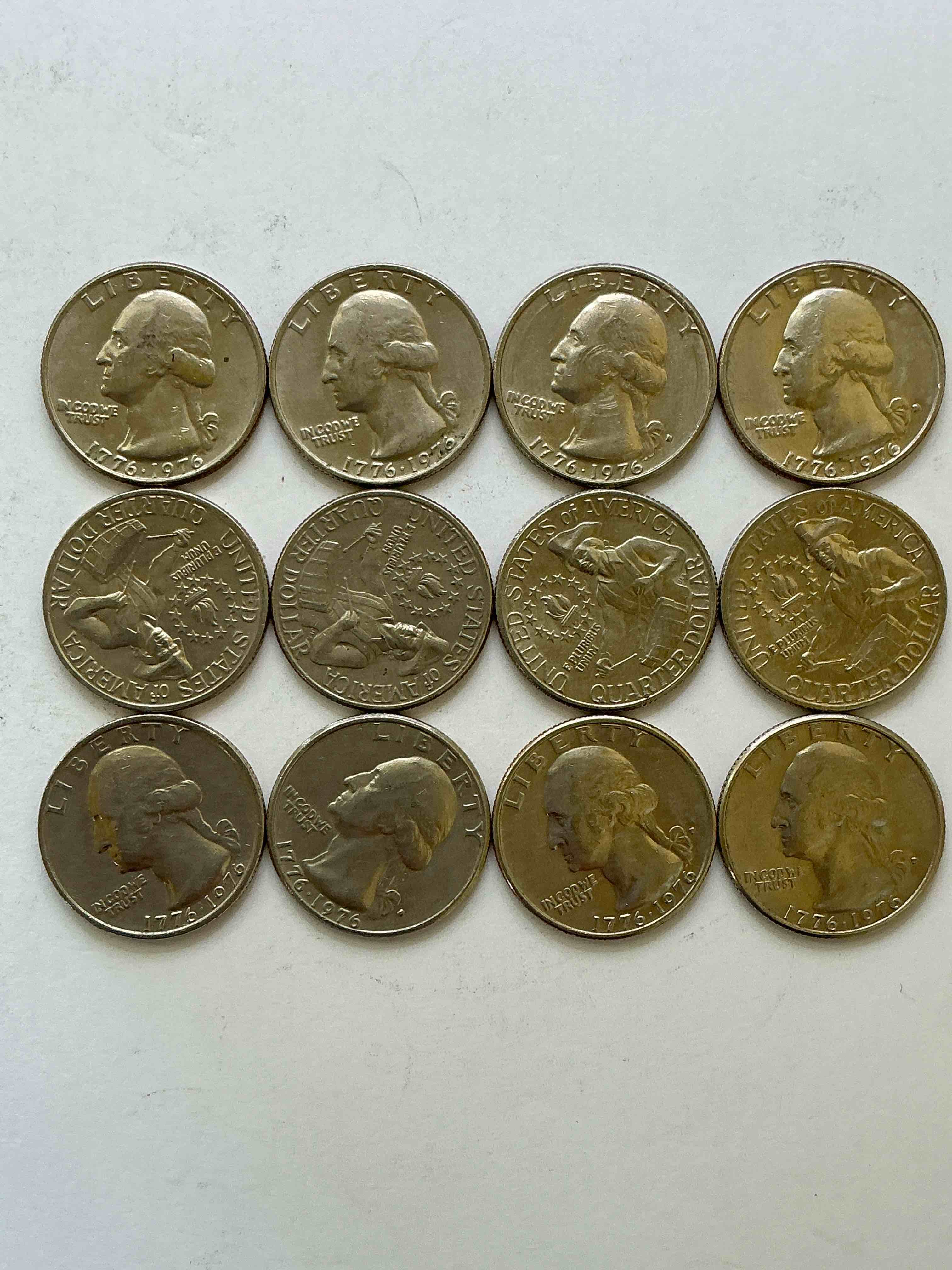 1976 bicentennial bliss! in 1976 the u.s. mint produced coins celebrating the 200 year anniversary of america. up for auction are awesome examples of quarters produced for this... the infamous 200 year anniversary edition! highly desirable for collectors! own pieces of history & get ready for america's 250 year anniversary coming soon!