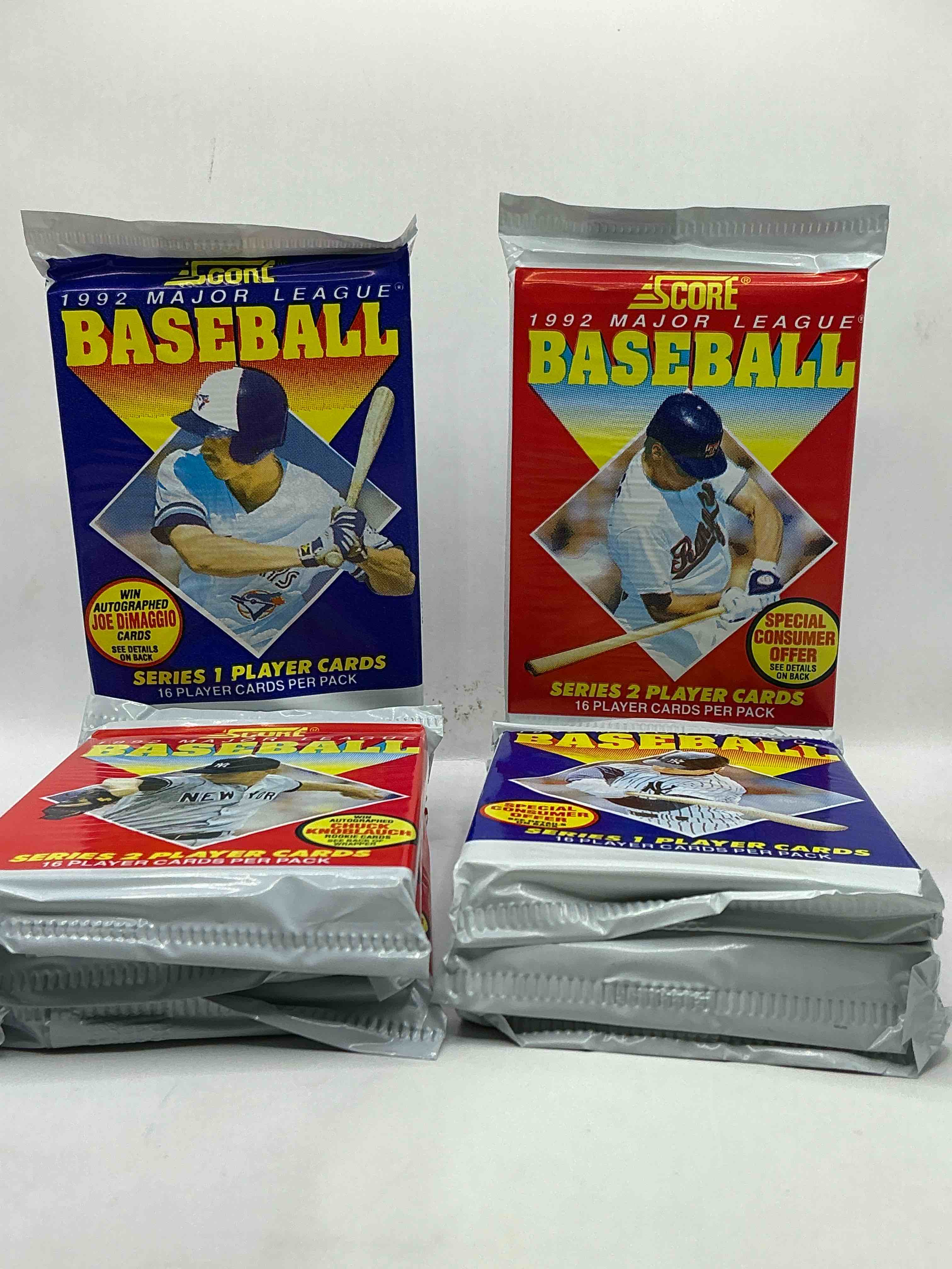 joe dimaggio autograph!? 2,495 joe dimaggio randomly inserted signature cards in the packs from this year! 1992 score baseball craziness, see what you get! & series two! look for autos!