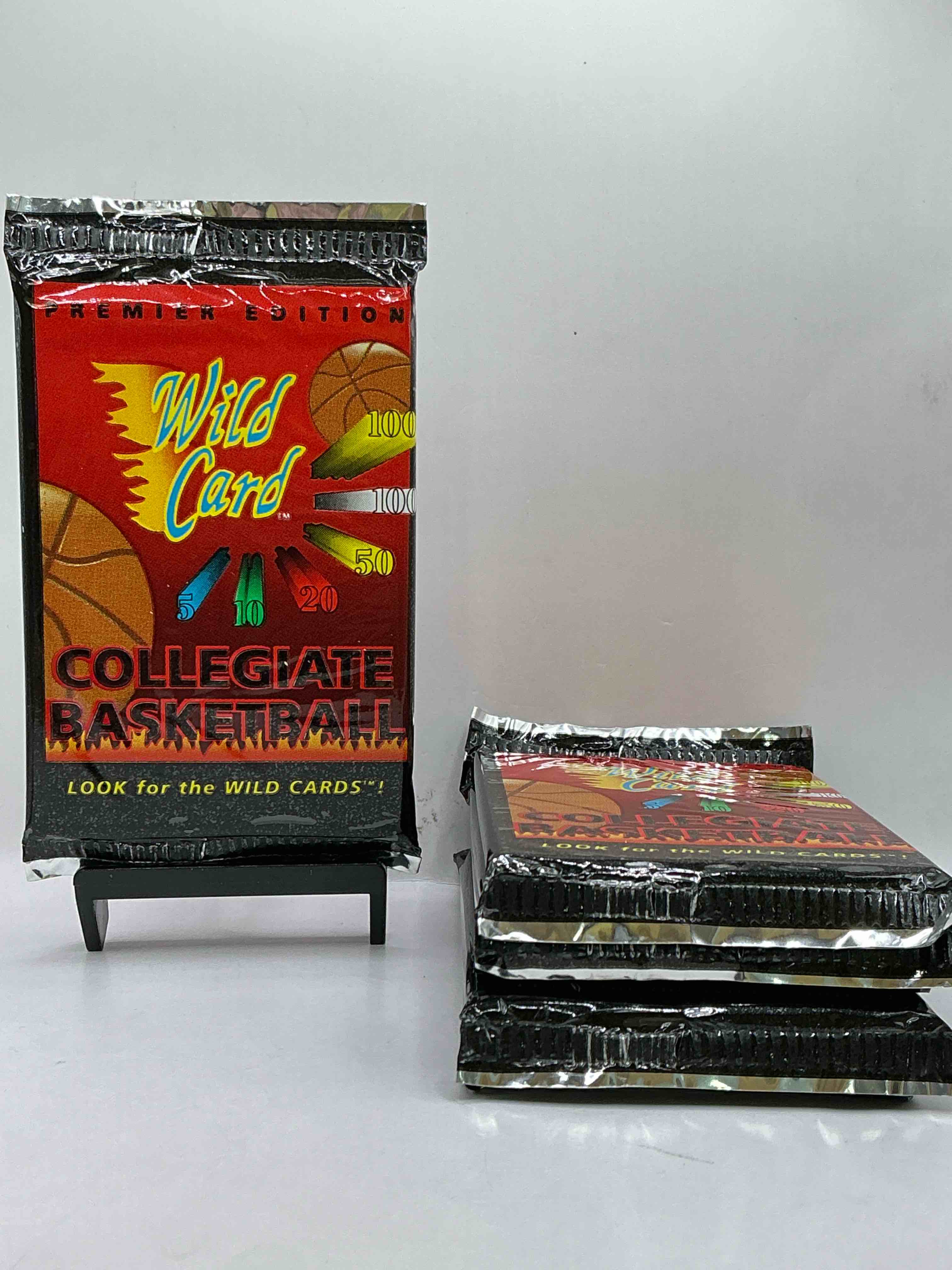 wild card premier edition 1992 basketball card packs! look for the wild cards! basketball packs! 