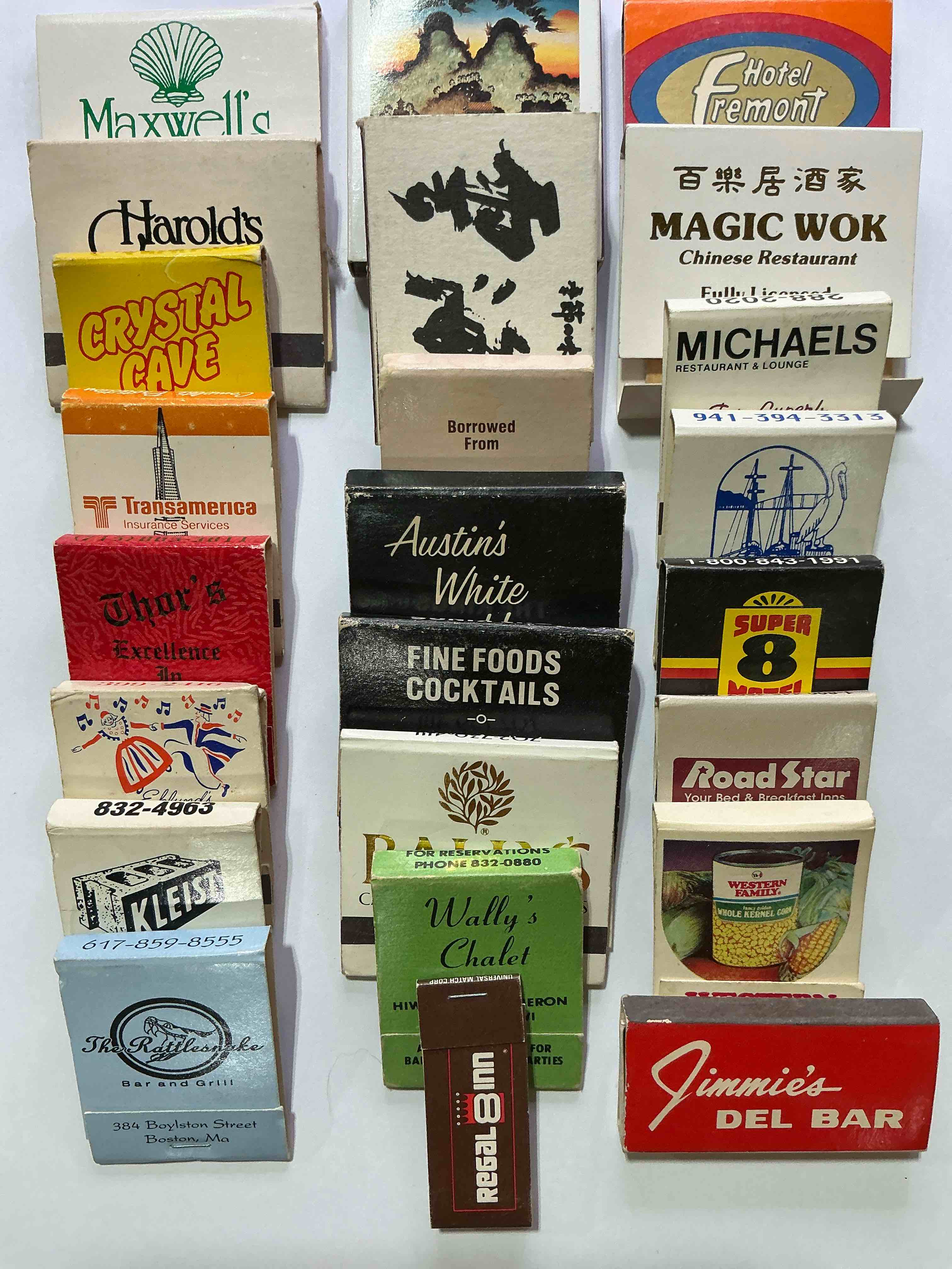 Condition photo showing New/Like New for vintage matchbooks! a crazy hard to collect collection of matchbooks from all over, many from places that no longer exist! collection spans decades & decades! most books are complete with all matches! one of a kind collection! all original & impossible to find anywhere else!