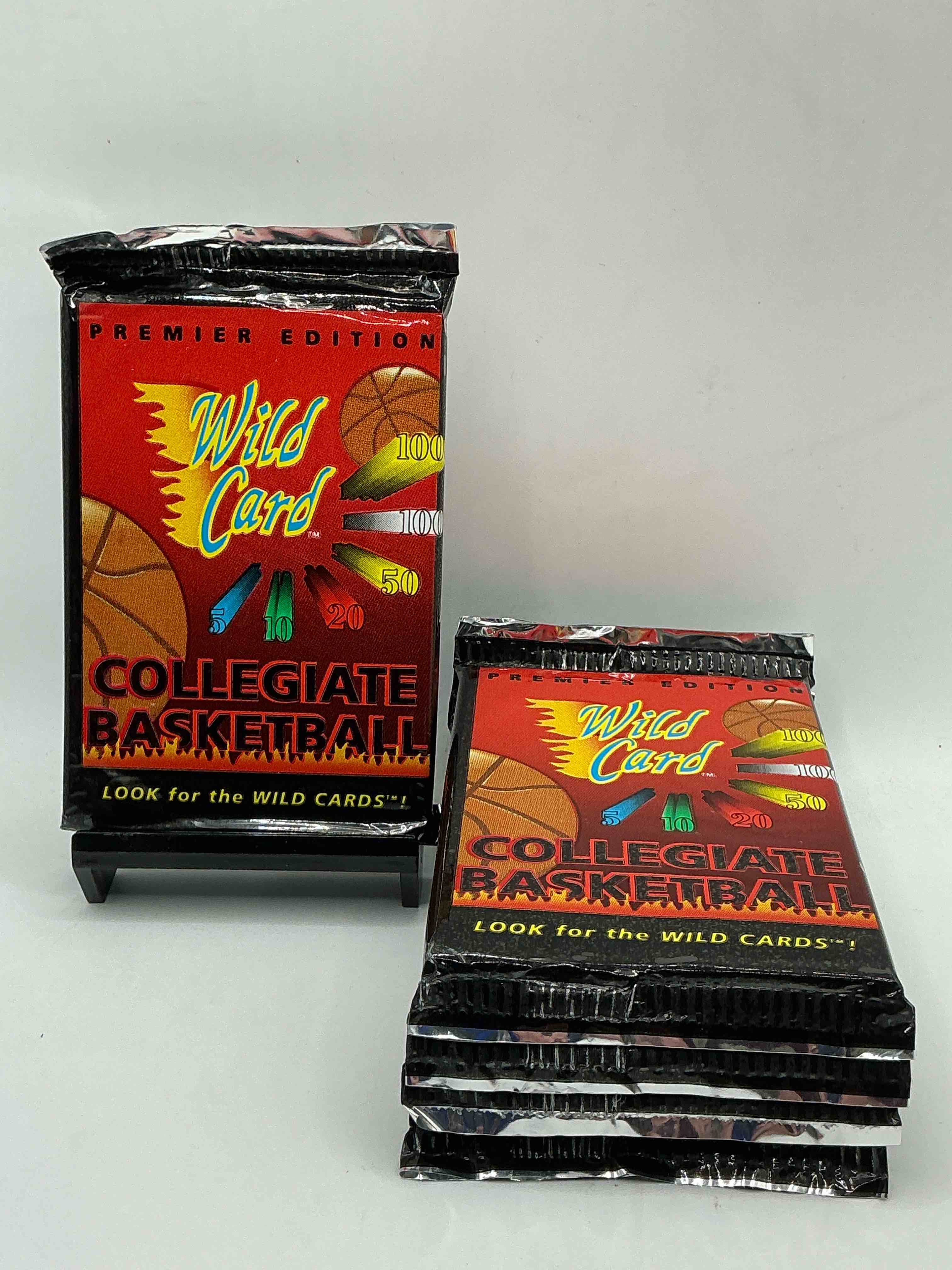 wild card premier edition 1992 basketball card packs! look for the wild cards! basketball packs! 