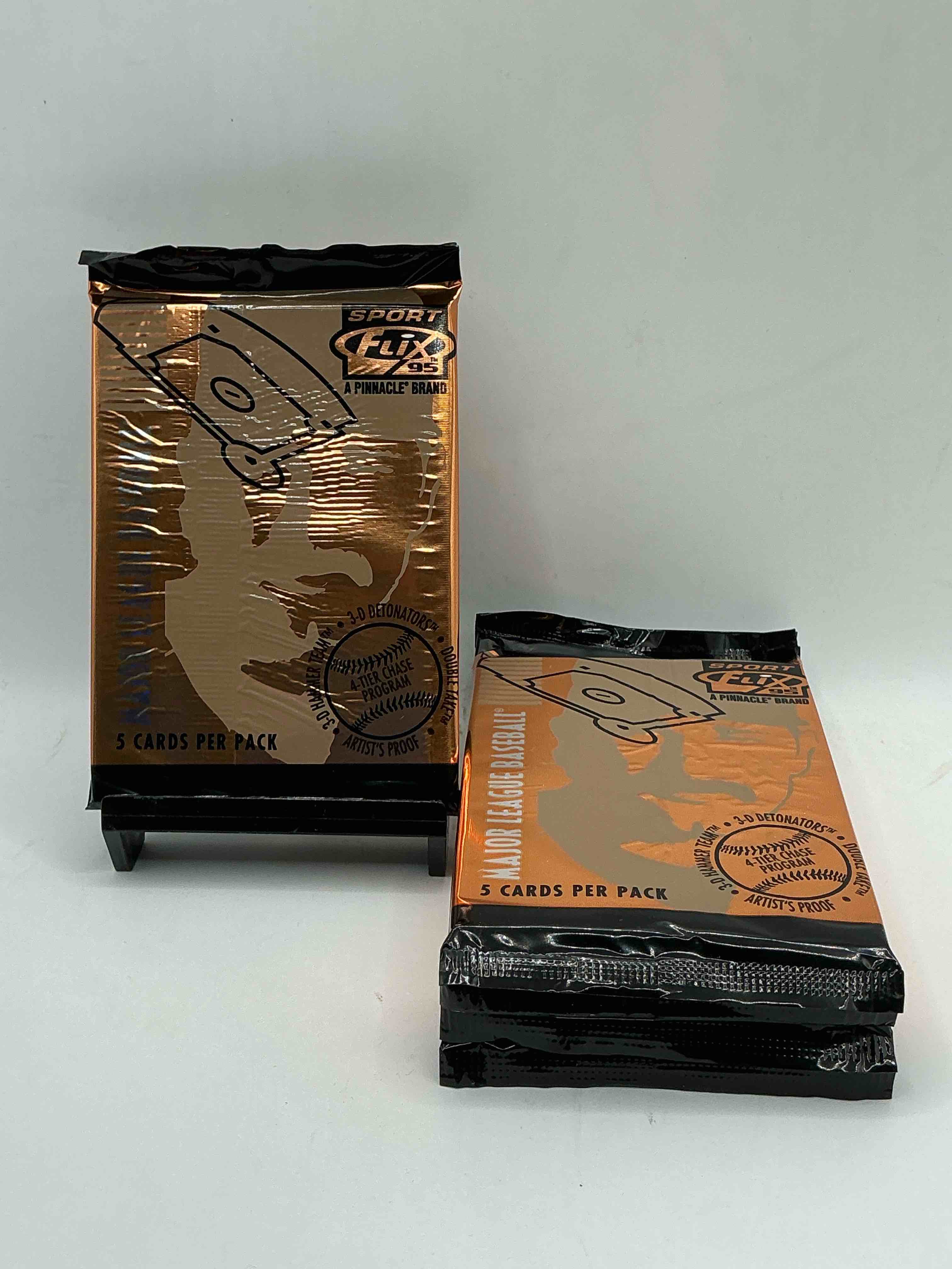 rare! 1995 pinnacle sports flix baseball packs! search for 4 tier inserts! search for artists proof cards! ken griffey jr!? don mattingly!? cal ripken jr!? search for insane 80's & 90's baseball players & stars! straight from box!