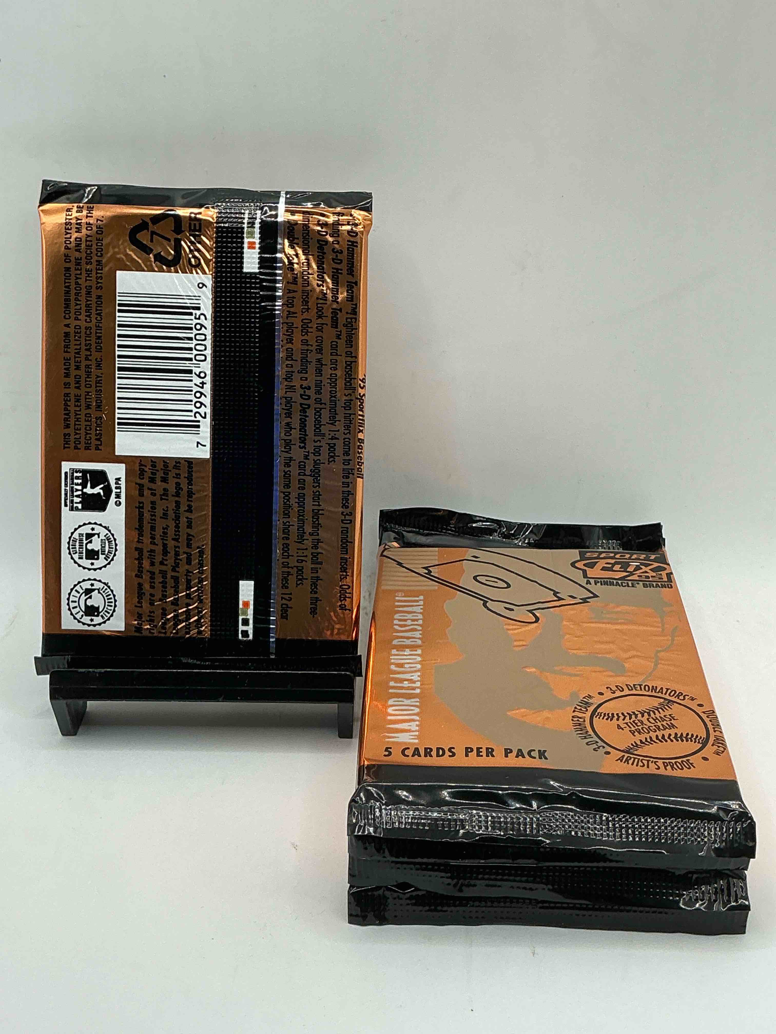 Condition photo showing New/Like New for rare! 1995 pinnacle sports flix baseball packs! search for 4 tier inserts! search for artists proof cards! ken griffey jr!? don mattingly!? cal ripken jr!? search for insane 80's & 90's baseball players & stars! straight from box!