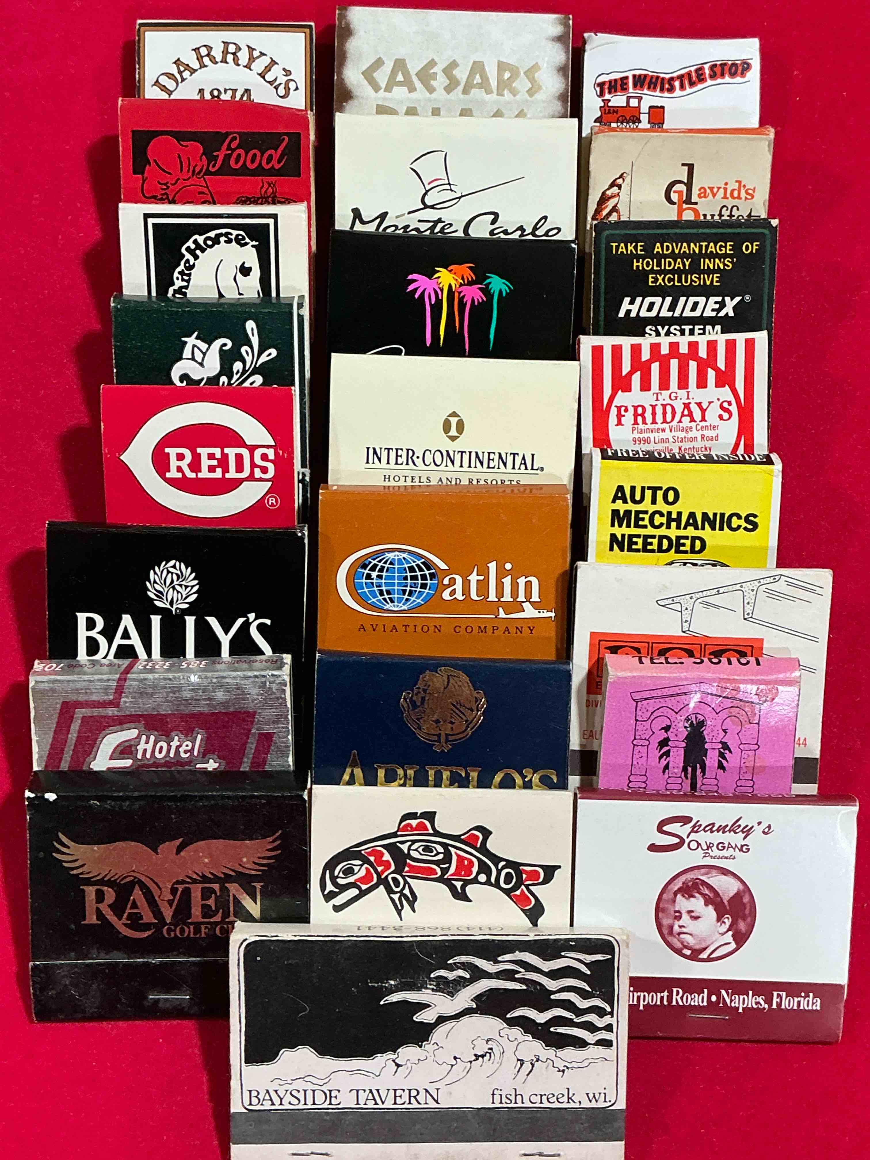 Condition photo showing Good Condition for vintage matchbooks!  a crazy hard to collect collection of matchbooks from all over, many from places that no longer exist!  collection spans decades & decades!  most books are complete with all matches!  one of a kind collection!  all original & impossible to find anywhere else!