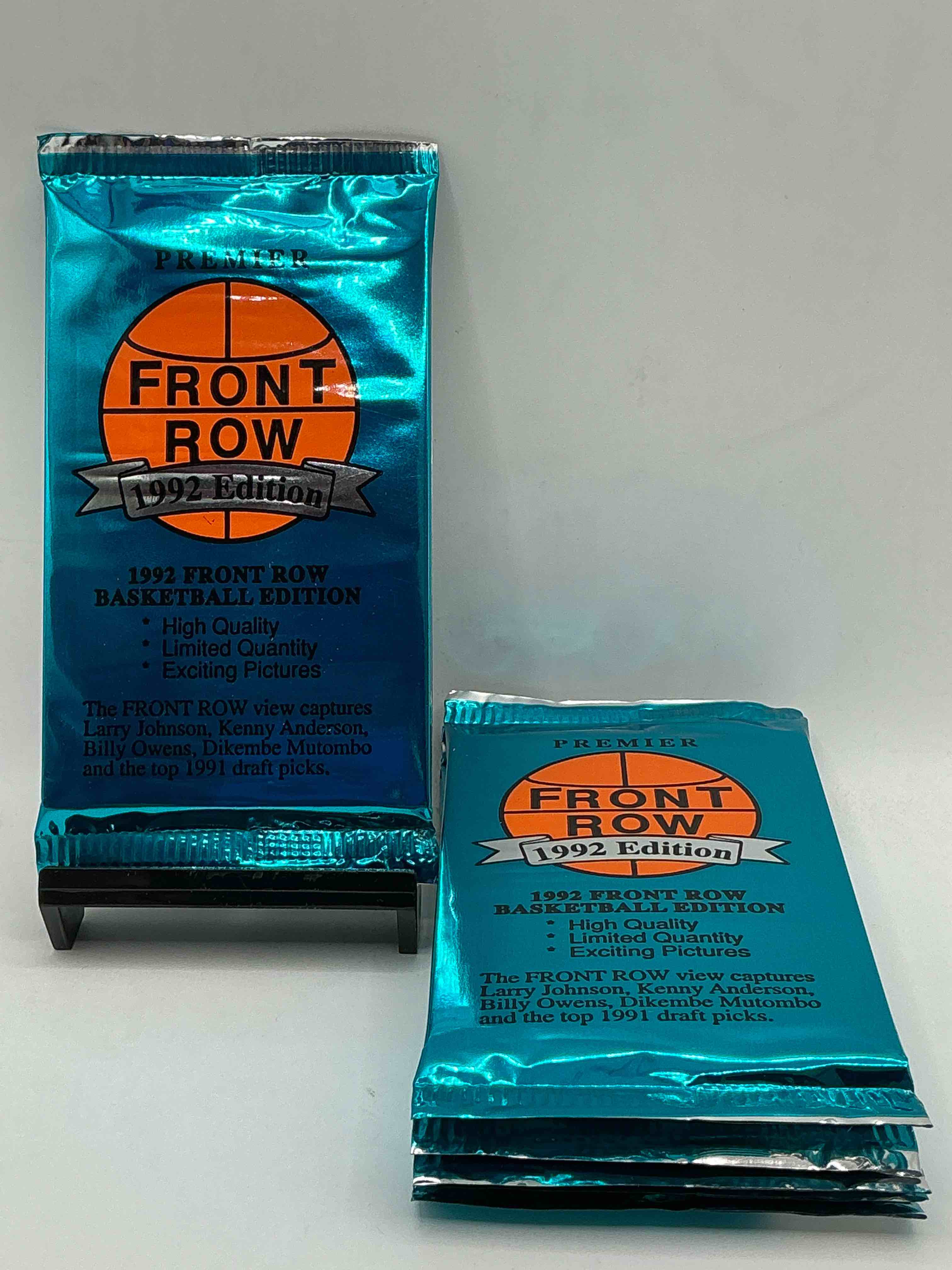 1992  Rarity! Here's Something You've Probably NEVER Seen! 1992 Front Row College Basketball / NBA Unopened Sealed Packs, Direct From Sealed Original Retail Case! Includes Randomly Inserted Rare Autograph Cards! Front Row Was The "Original" College Jersey Card Packs Back In The Day & Has Long Been Defunct. These Cards Are Becoming Serious Collector Items Due To Their Scarcity. These Things Are Serious Retro! Own Some Great Sports Card History & Something You'l Rarely See Again!