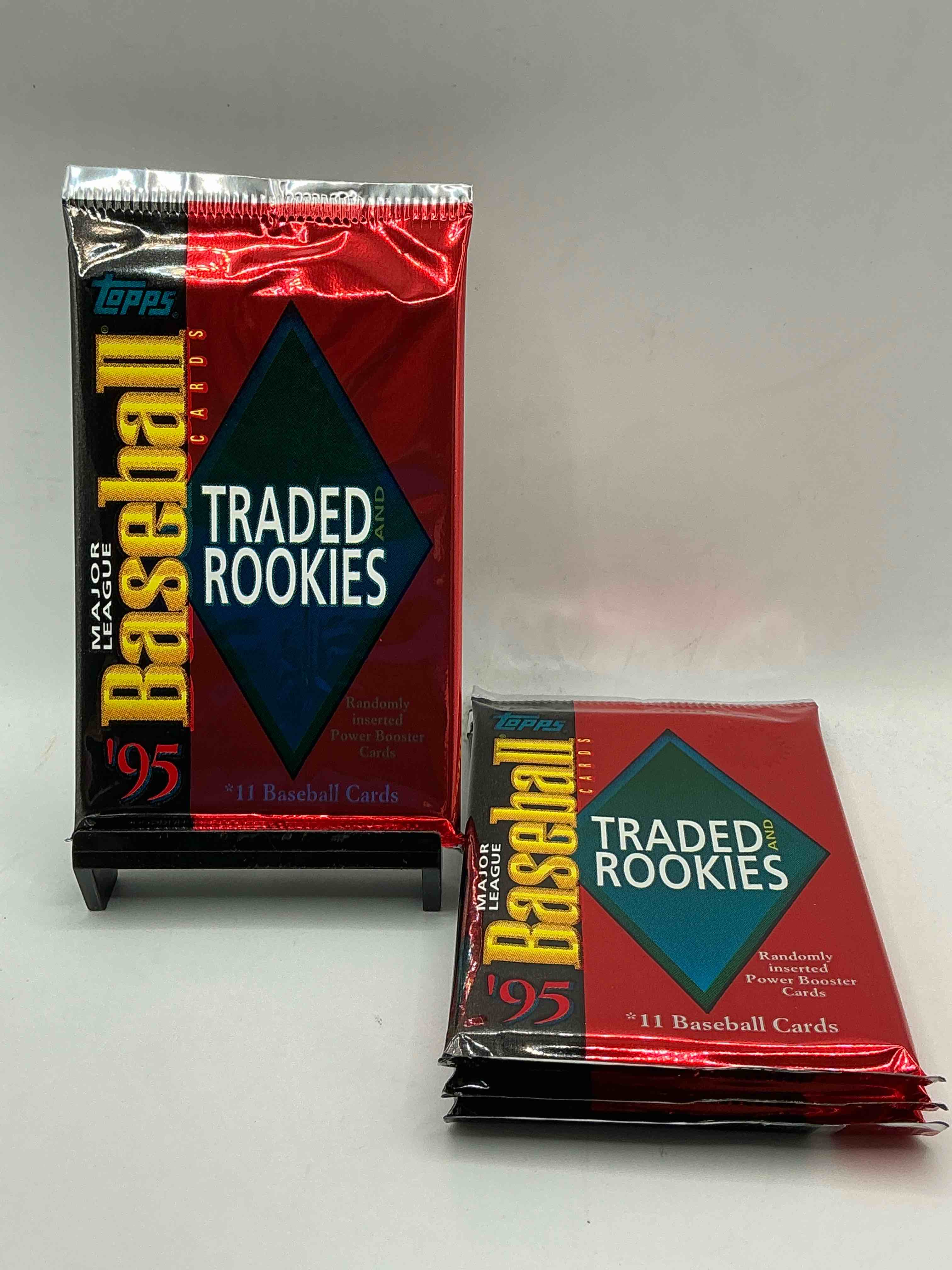 Baseball Ultra Rare! 1995 Rookies & Traded Packs, Potentially Filled With Some Awesome Cards! Look For Power Boosters, Rookies & More!