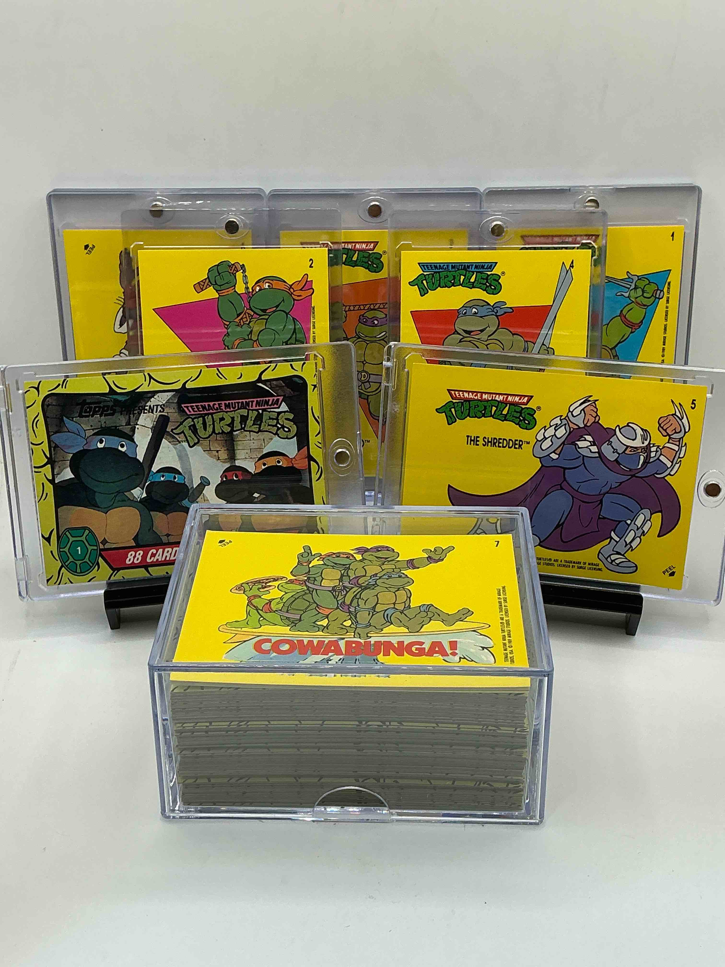 1989 Ninja Turtle WOW!  Totally Complete Original, Authentic Teenage Mutant Ninja Turtles Complete Trading Card & Sticker Set!  All 88 Cards & 11 Stickers Included, For A Total Qty Of 99! Excellent Condition!  Your Chance To Own A Genuine TMNT Original Serious Collectible! 
