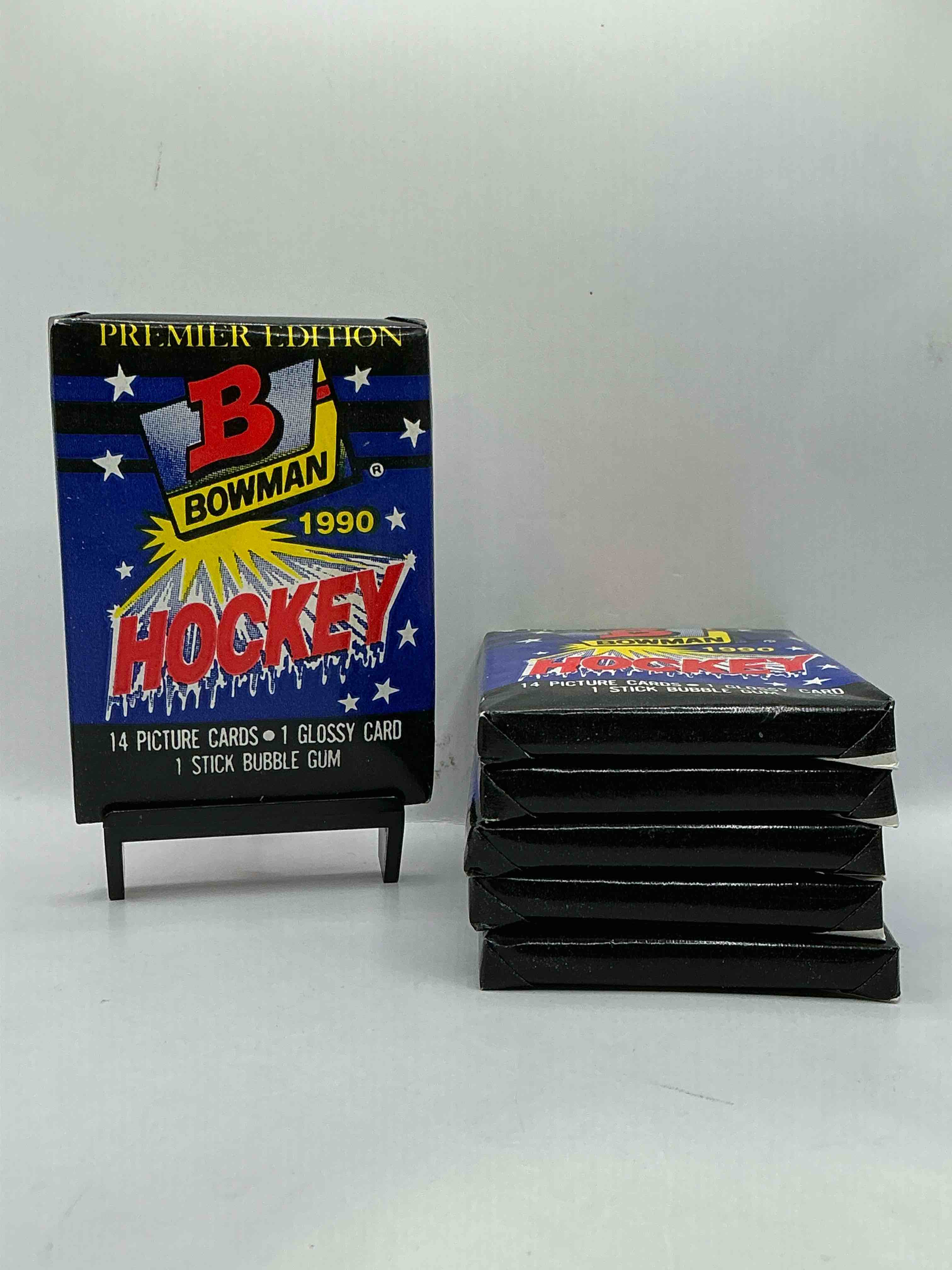 rare! wayne gretzky!? 1990 bowman hockey unopened packs! look for key rookies & wayne gretzky cards in these amazing packs! straight from box, wax packs, rare!