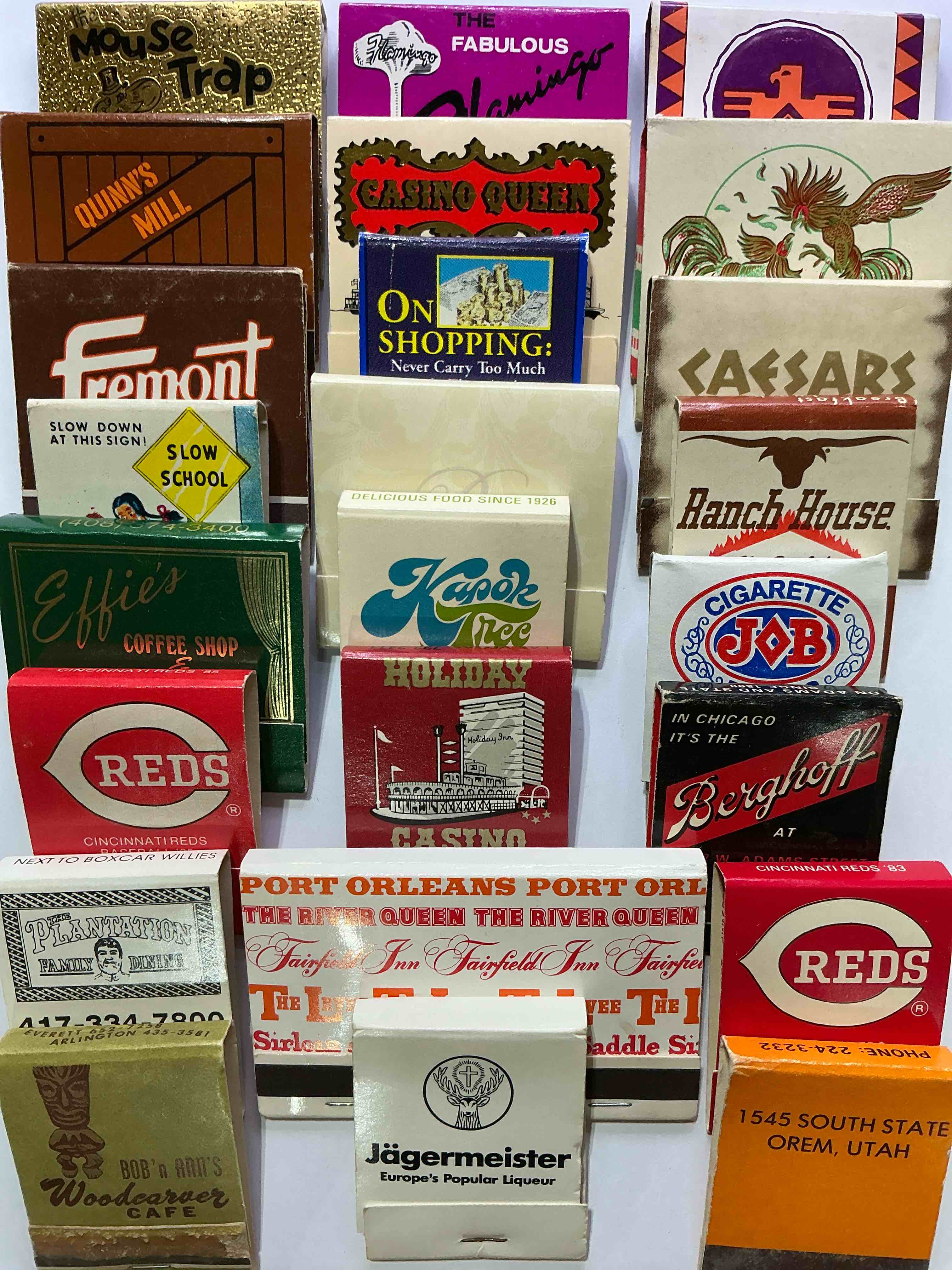 Condition photo showing New/Like New for vintage matchbooks! a crazy hard to collect collection of matchbooks from all over, many from places that no longer exist! collection spans decades & decades! most books are complete with all matches! one of a kind collection! all original & impossible to find anywhere else!