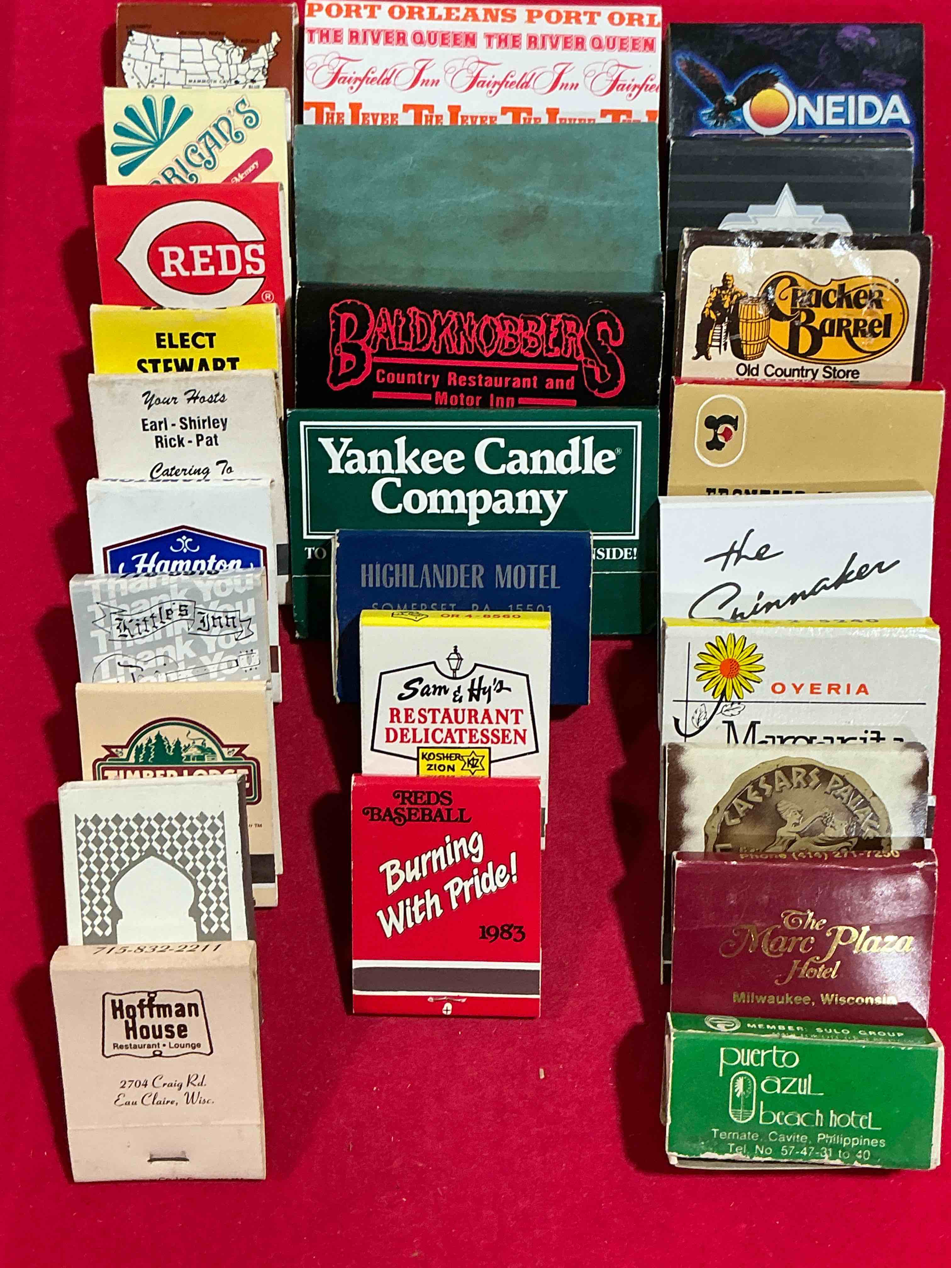 Vintage Matchbooks!  A Crazy Hard To Collect Collection Of Matchbooks From All Over, Many From Places That No Longer Exist!  Collection Spans Decades & Decades!  Most Books Are Complete With All Matches!  One Of A Kind Collection!  All Original & Impossible To Find Anywhere Else!
