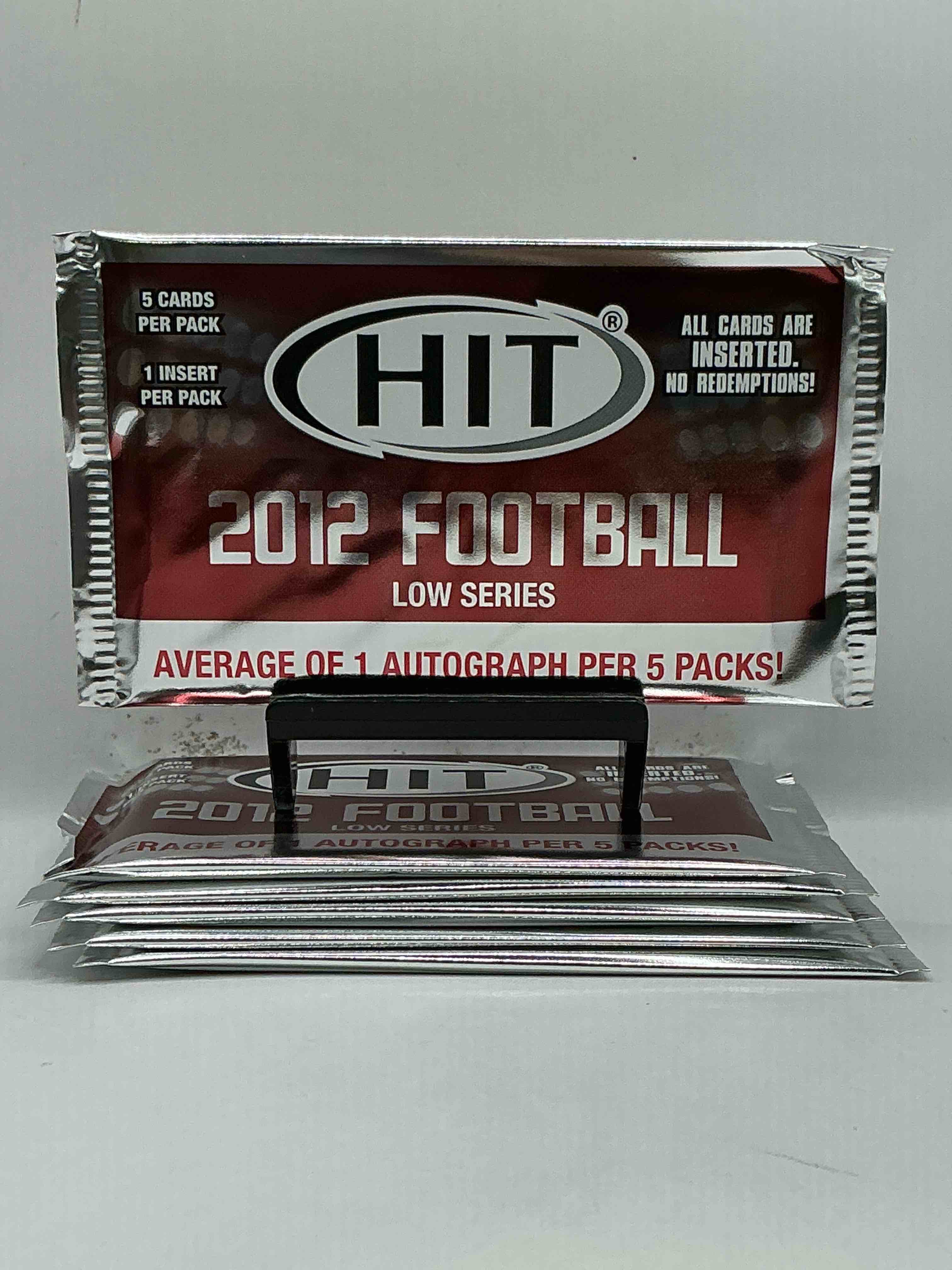 one autograph every five packs, on average! 2012 hit football packs! look for robert griffin iii & more! hit football!