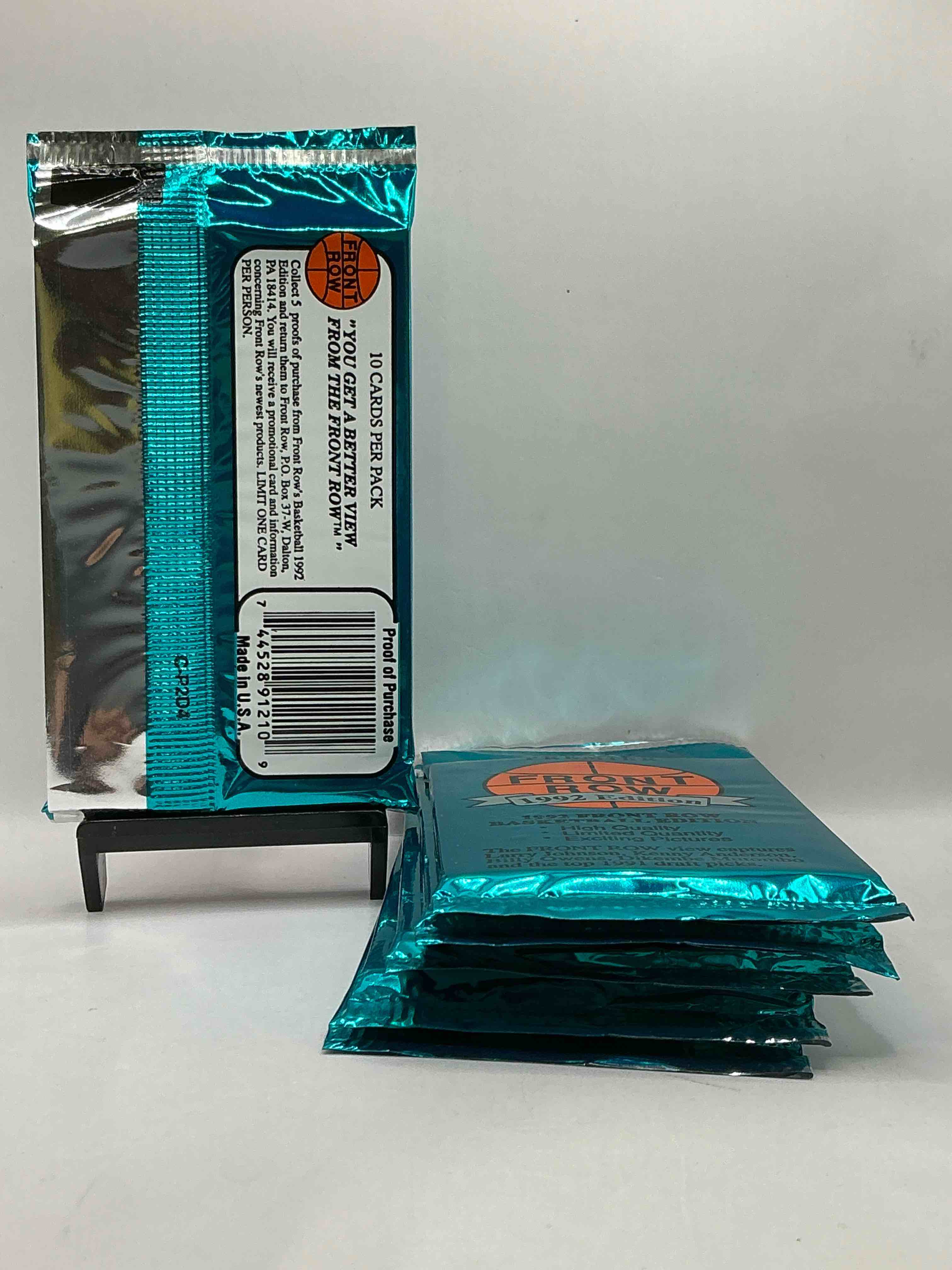 Condition photo showing New/Like New for 1992 rarity! here's something you've probably never seen! 1992 front row college basketball / nba unopened sealed packs, direct from sealed original retail case! includes randomly inserted rare autograph cards! front row was the "original" college jersey card packs back in the day & has long been defunct. these cards are becoming serious collector items due to their scarcity. these things are serious retro! own some great sports card history & something you'l rarely see again!