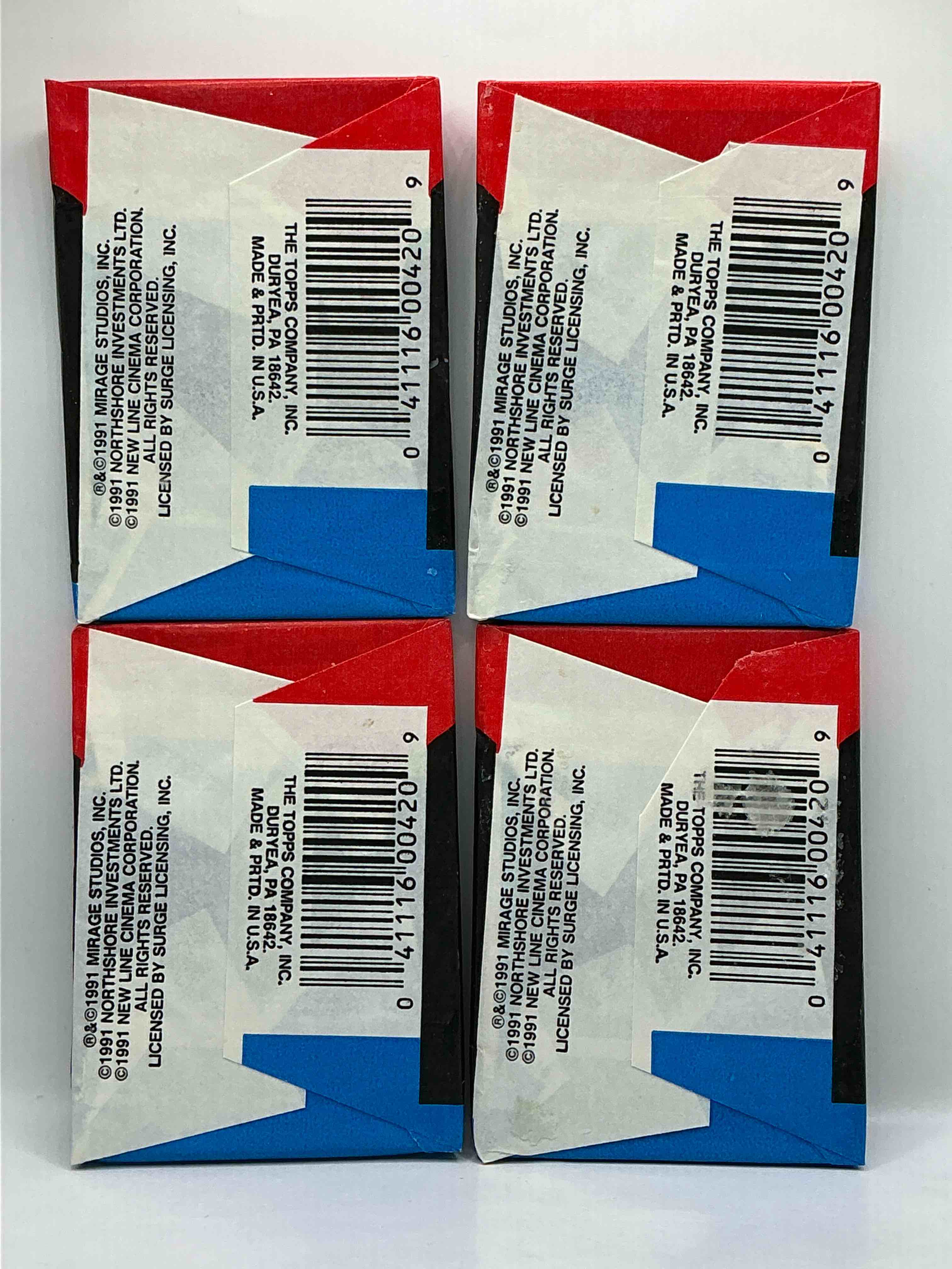 Condition photo showing New/Like New for 1989 ultra rare ninja turtles! wow! check out these super rare 1989 first series topps teenage mutant ninja turtles sealed card wax packs, direct from original retail case! these cards have become serious collector items & are the very first tmnt card series made, originating in the awesome year of 1989! own rare pieces of ninja turtle history!
