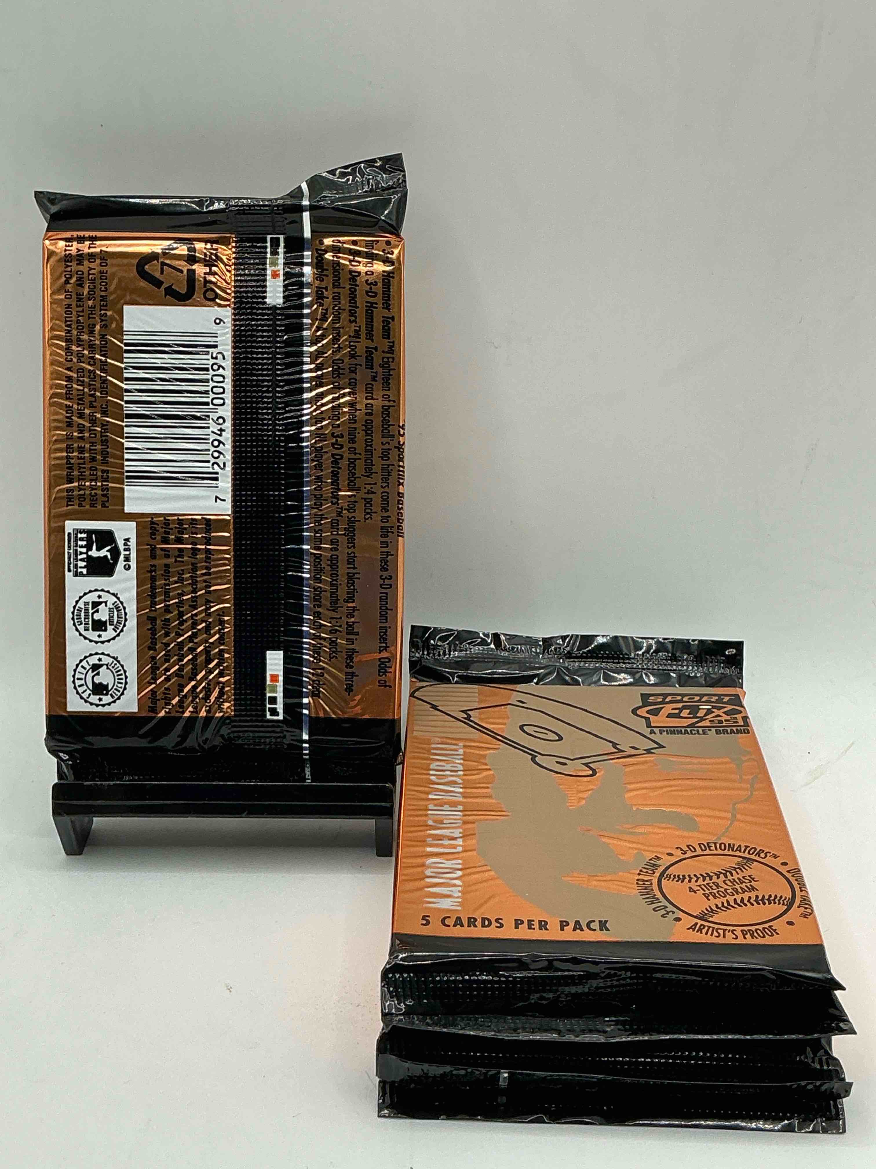 Condition photo showing New/Like New for rare! 1995 pinnacle sports flix baseball packs! search for 4 tier inserts! search for artists proof cards! ken griffey jr!? don mattingly!? cal ripken jr!? search for insane 80's & 90's baseball players & stars! straight from box!