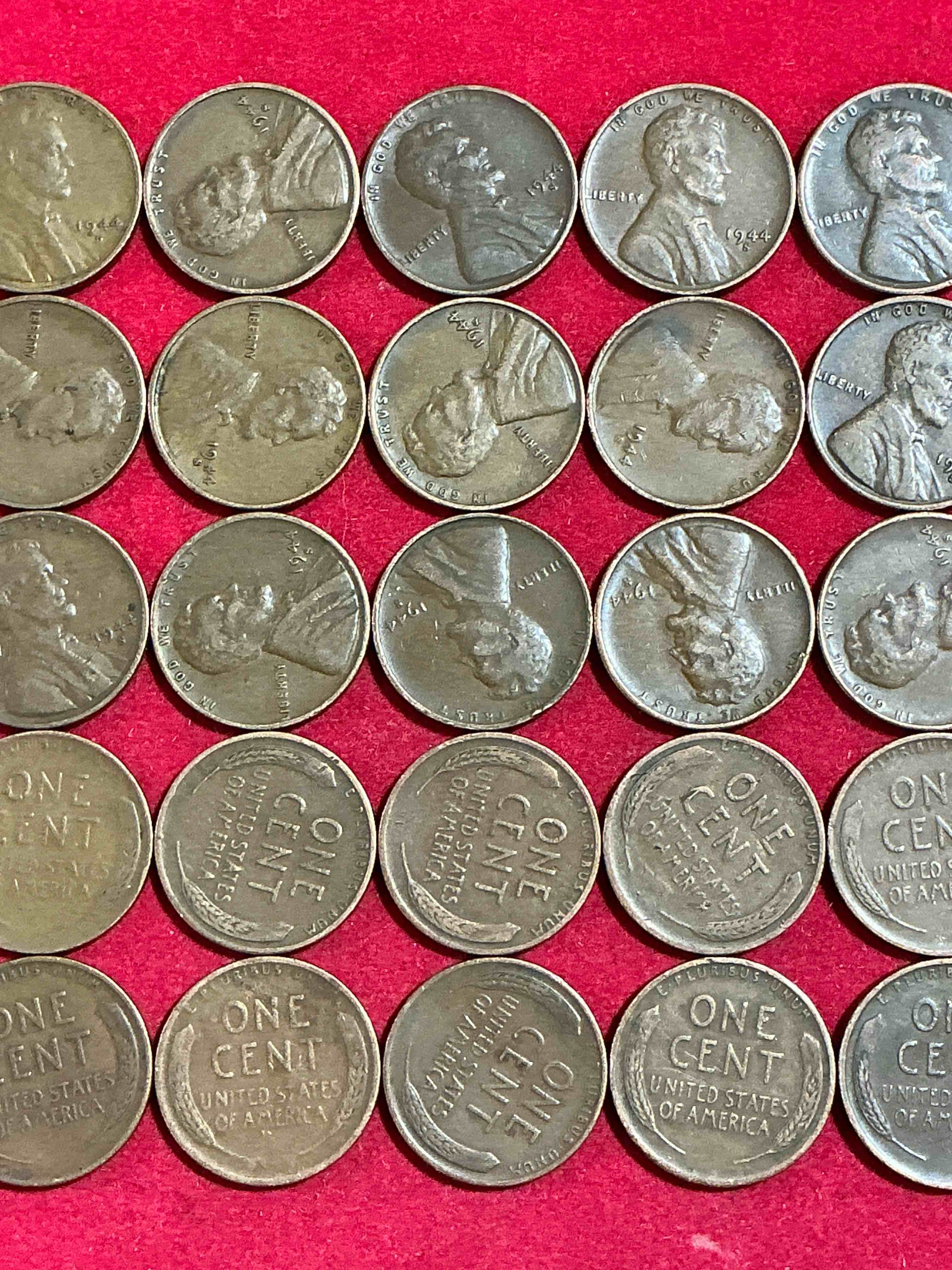 Condition photo showing Good Condition for 1944 wwii d-day era coins! june 6, 1944 was a day that will live in infamy, the day of the largest land invasion in history where western allies initiated the liberation of europe from nazi germany. up for auction are 1944 coins... pieces of history that are awesome for coin collectors, wii & history buffs & so much more! hard to collect!