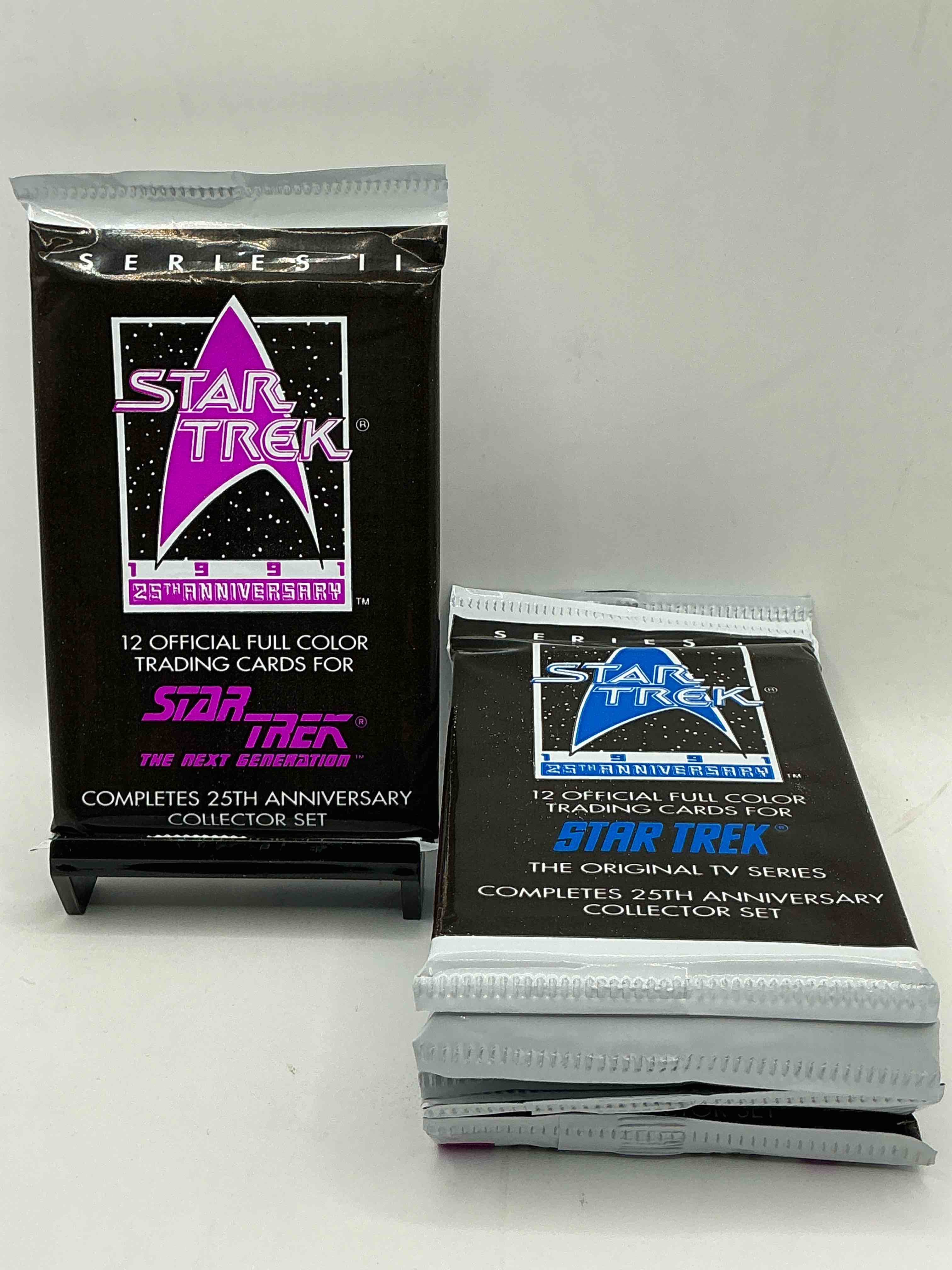 star trek rarities! 1991 star trek unopened packs, straight from box! collect these ultra rare packs!