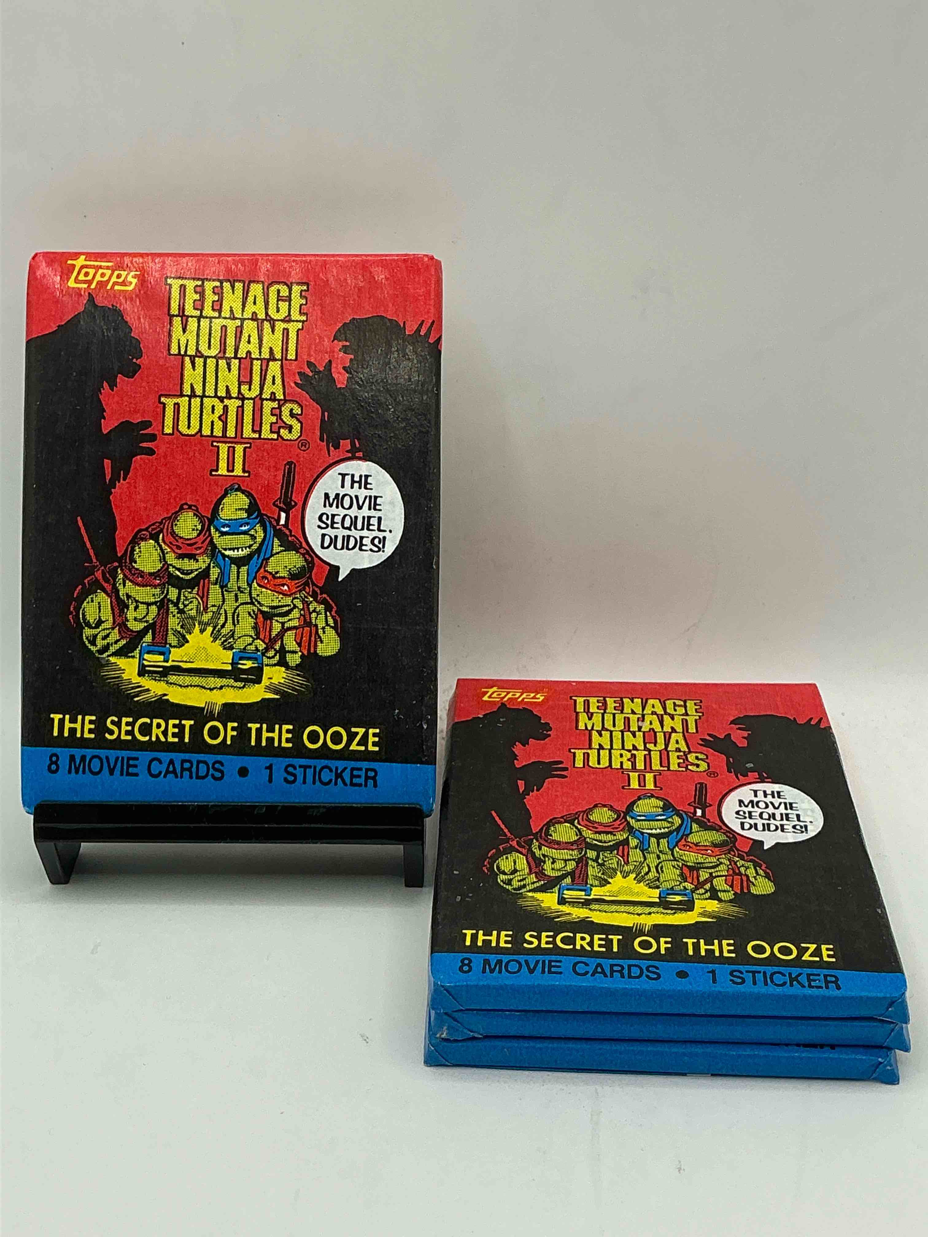 ninja turtle fans rejoice!  rare 1991 tmnt ii movie card wax packs, sealed & unopened direct from original retail case!  a super rare serious collectible!  